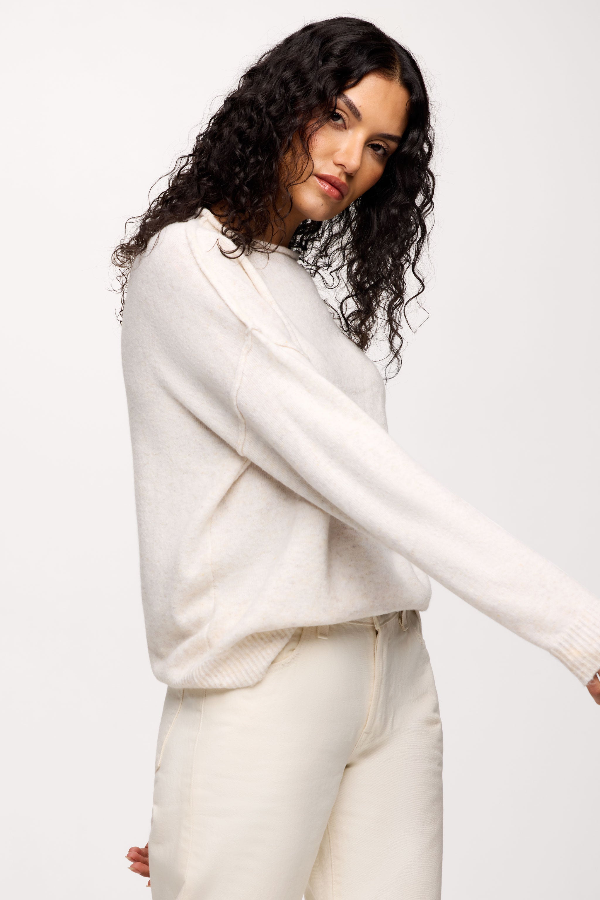Cozy Knit Mock Neck Sweater