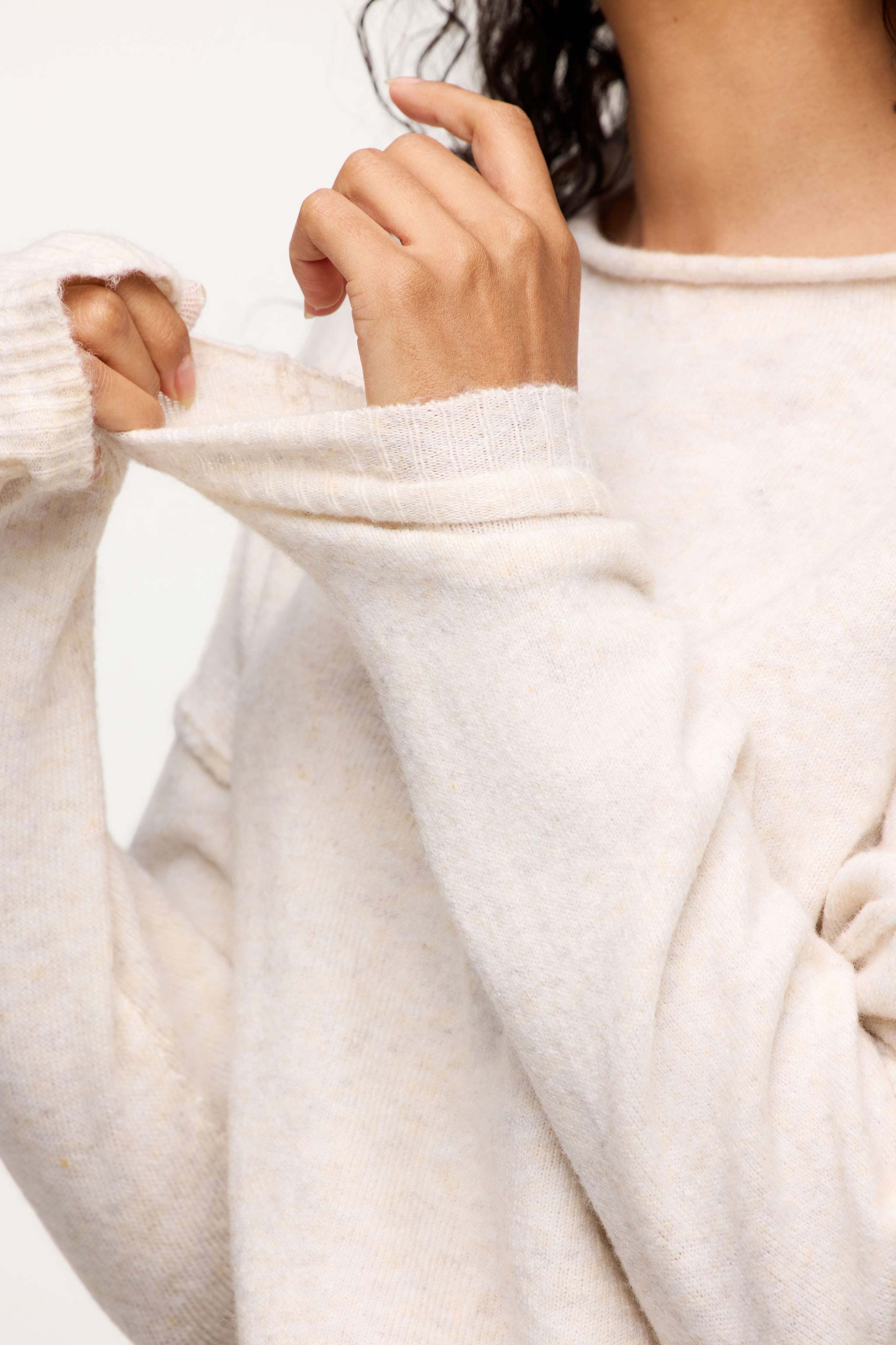 Cozy Knit Mock Neck Sweater
