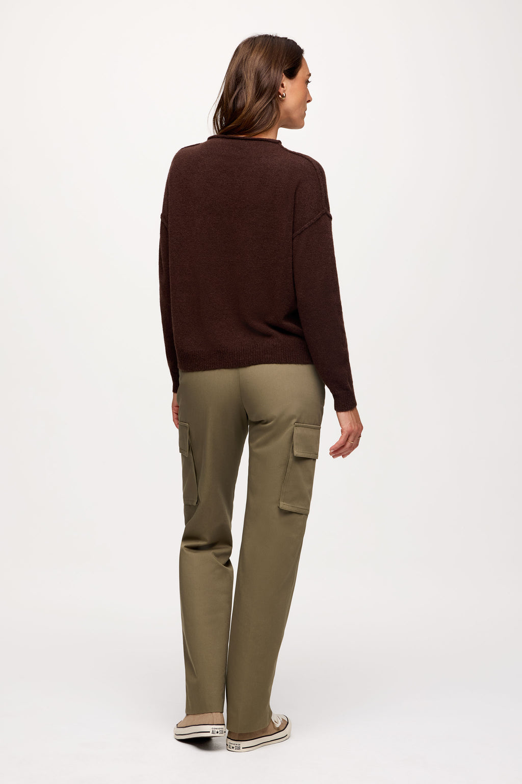 Cozy Knit Mock Neck Sweater