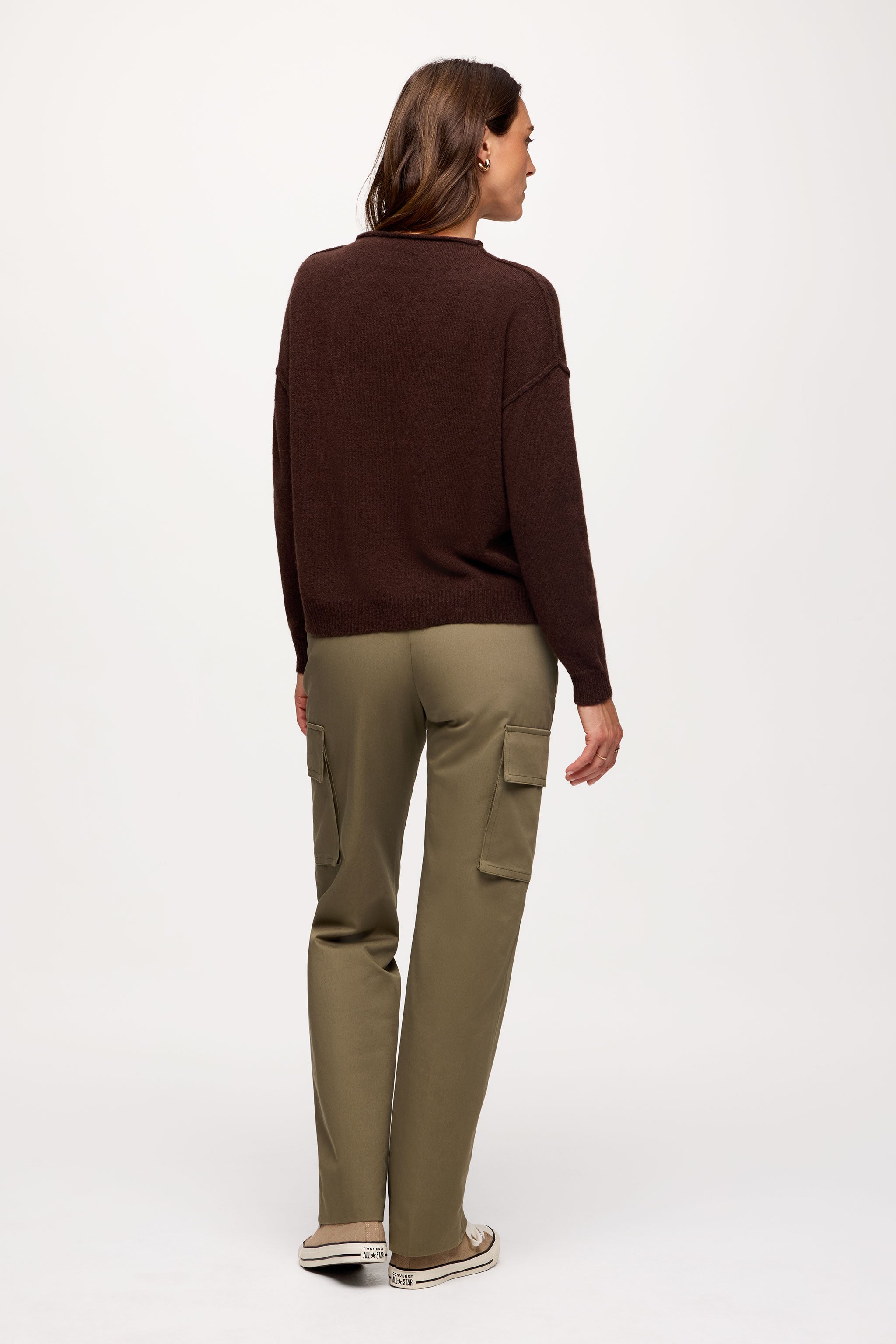 Cozy Knit Mock Neck Sweater