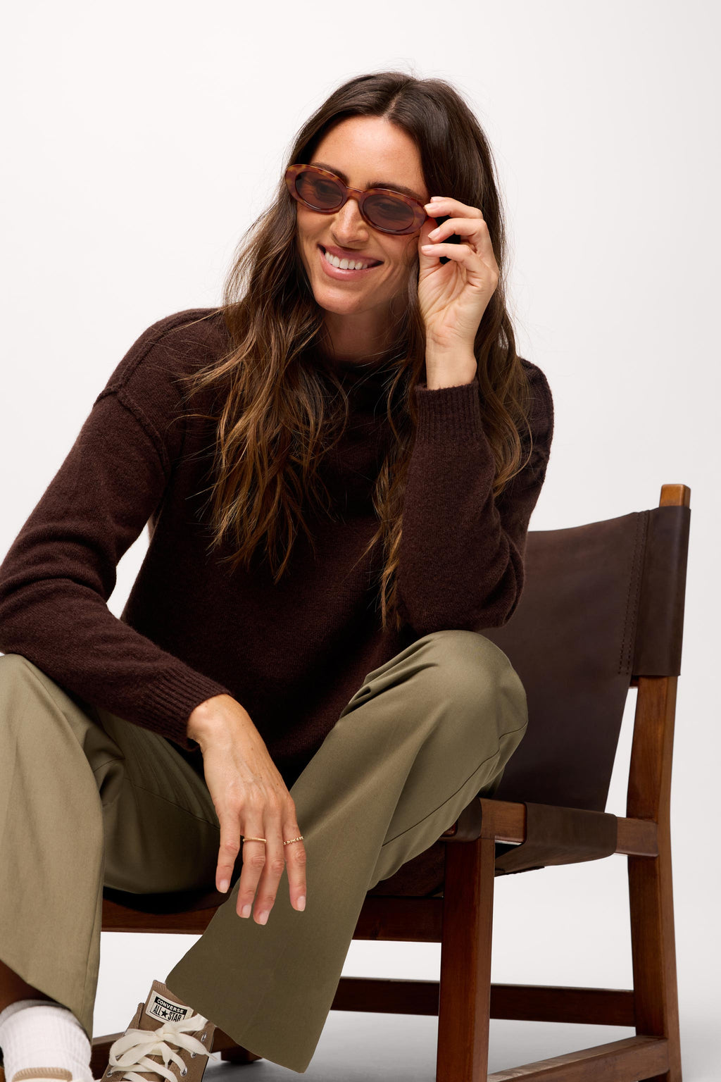 Cozy Knit Mock Neck Sweater