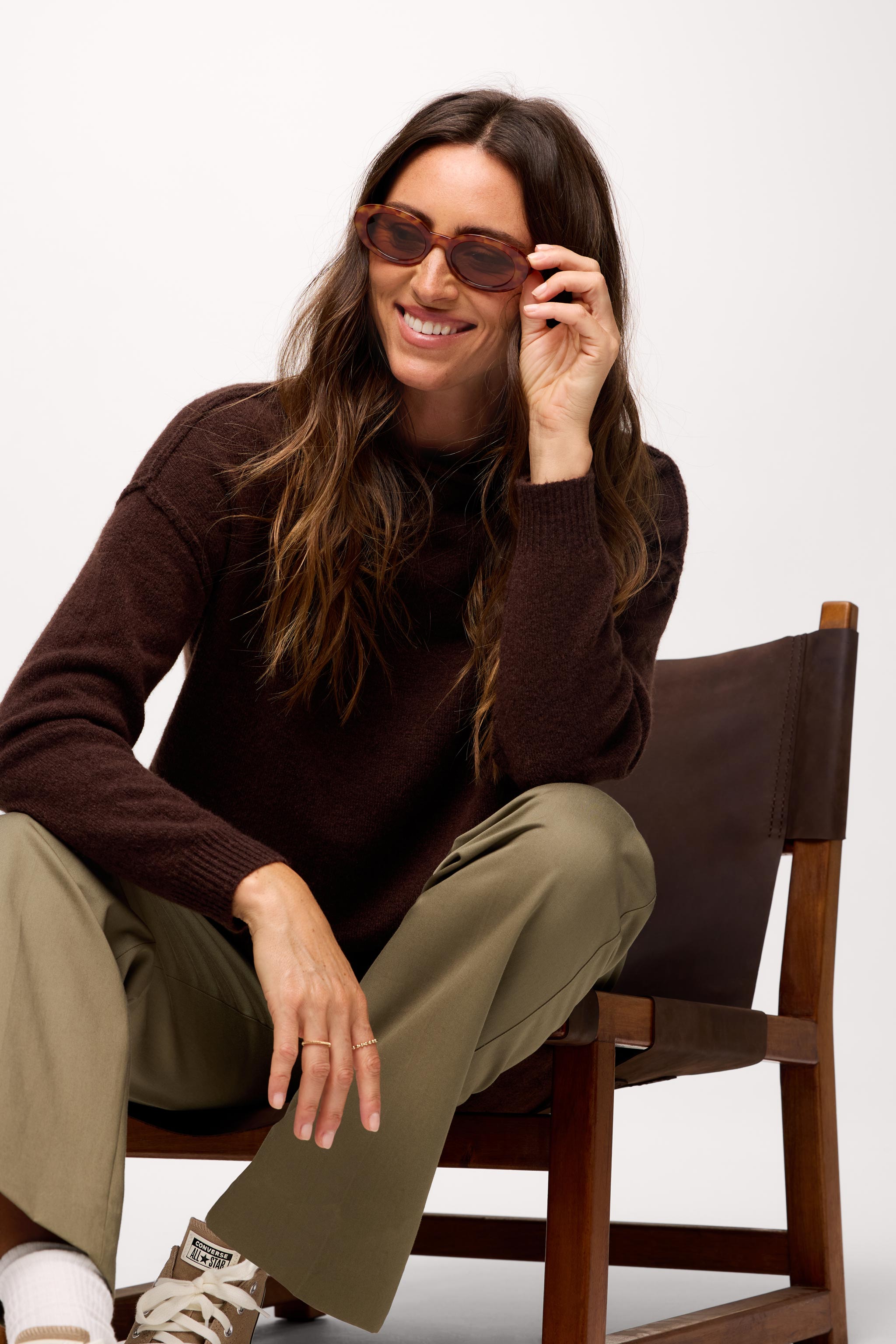 Cozy Knit Mock Neck Sweater