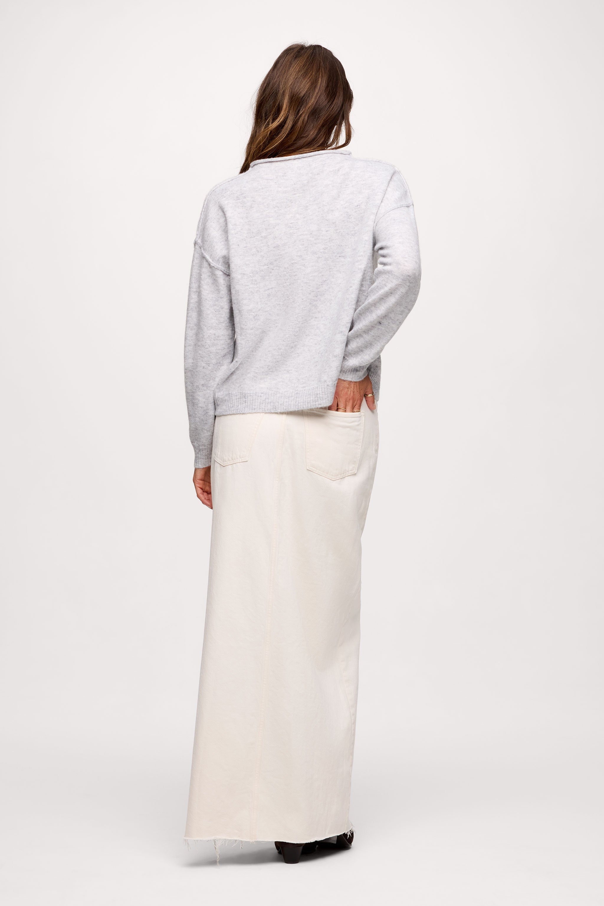 Cozy Knit Mock Neck Sweater