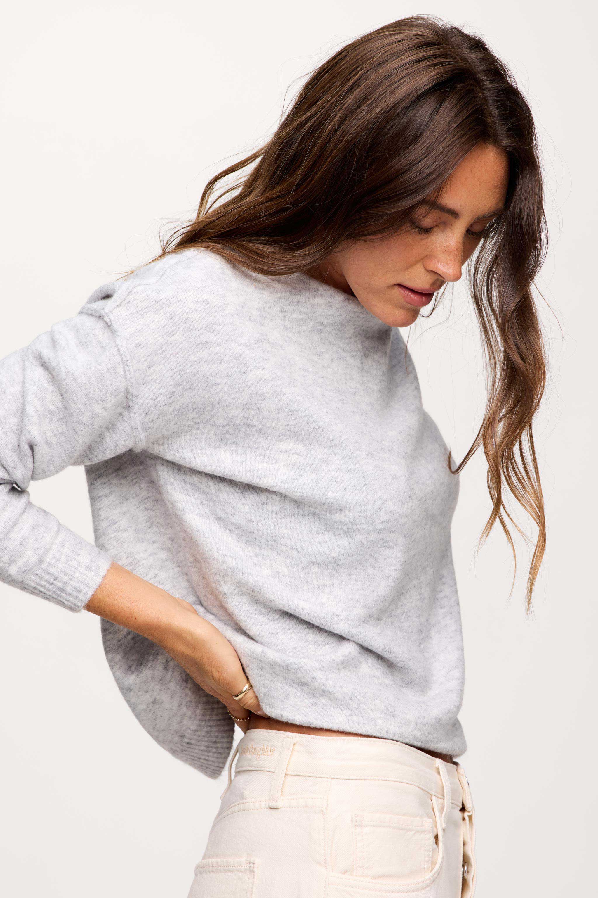 Cozy Knit Mock Neck Sweater