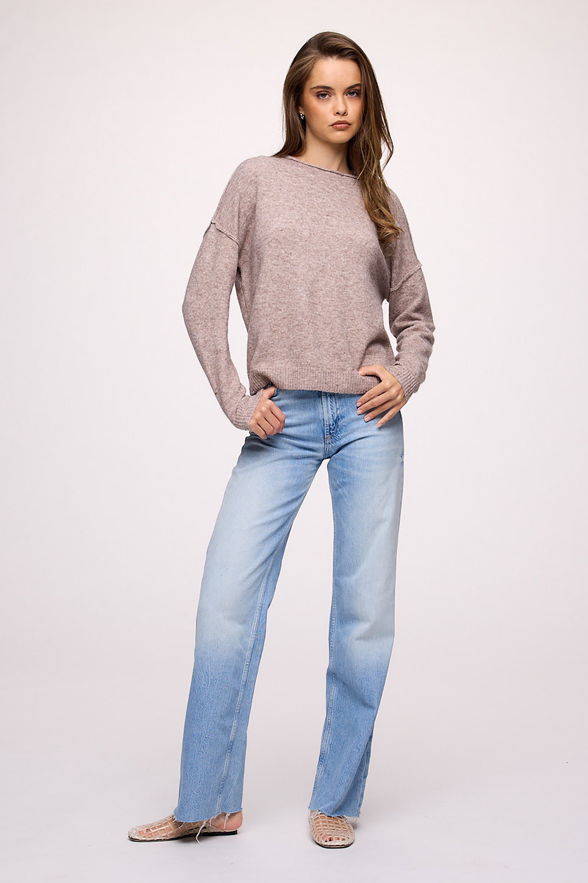 Cozy Knit Mock Neck Sweater