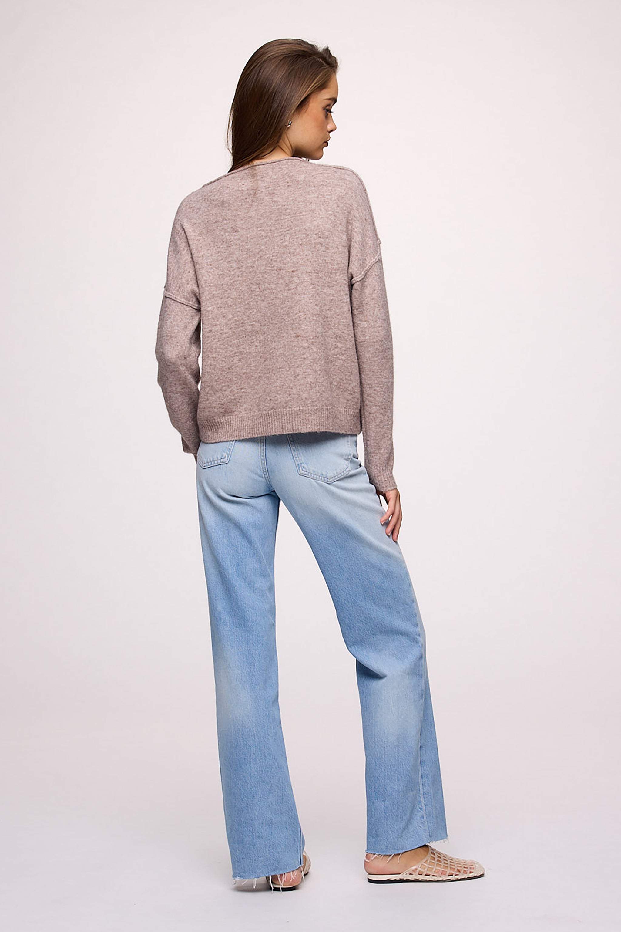 Cozy Knit Mock Neck Sweater