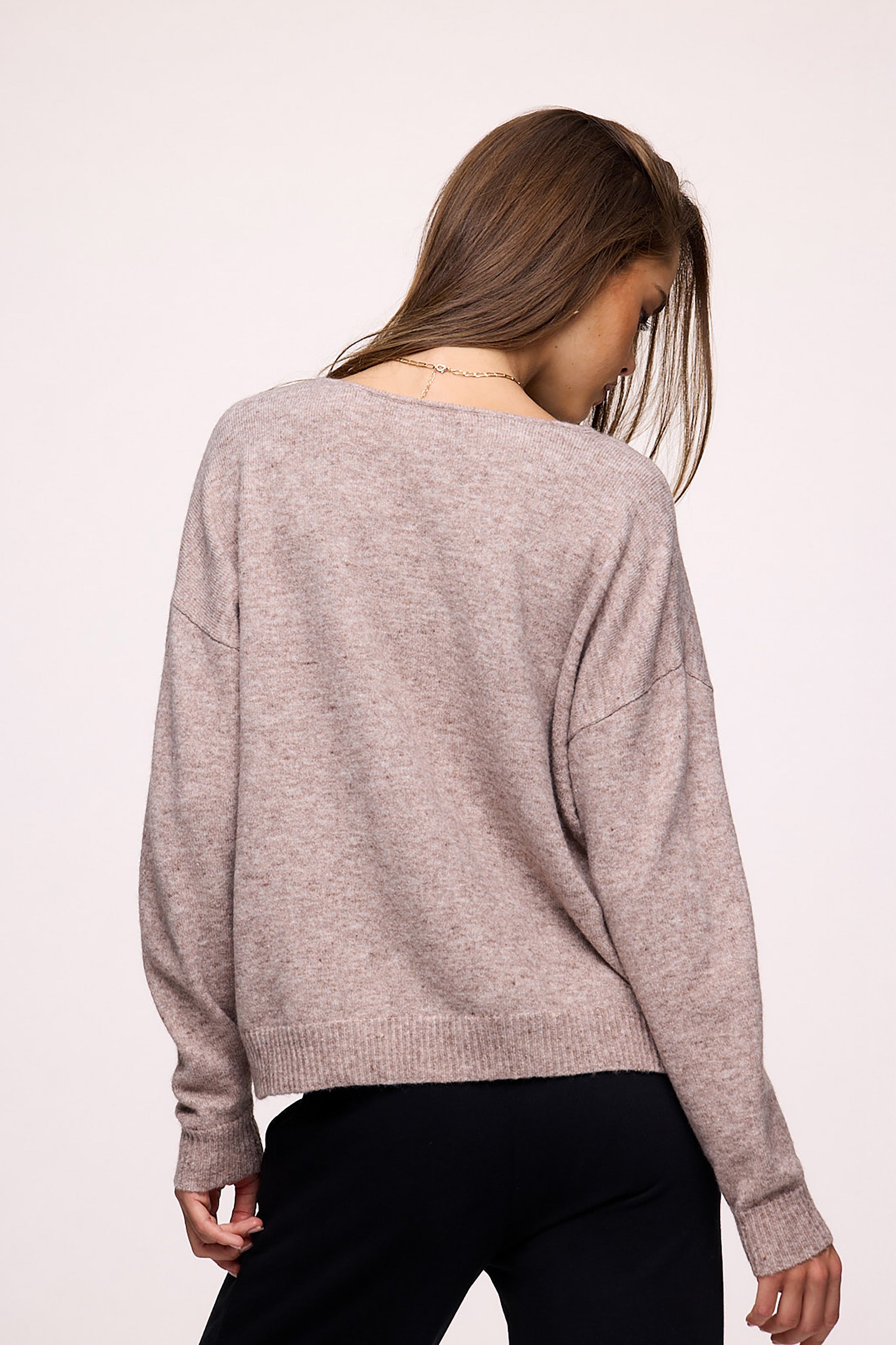 Cozy Knit V-Neck Sweater