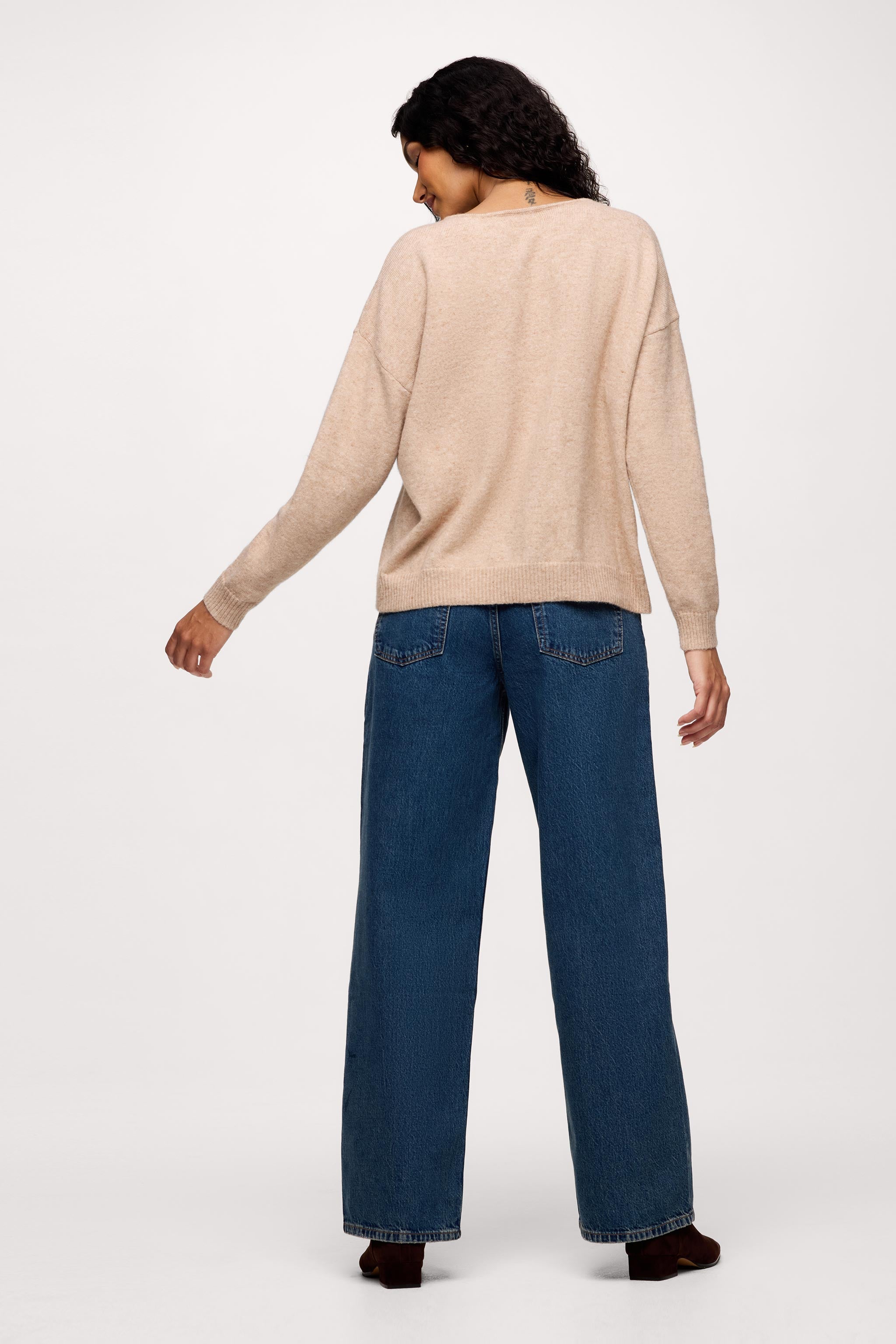 Cozy Knit V-Neck Sweater