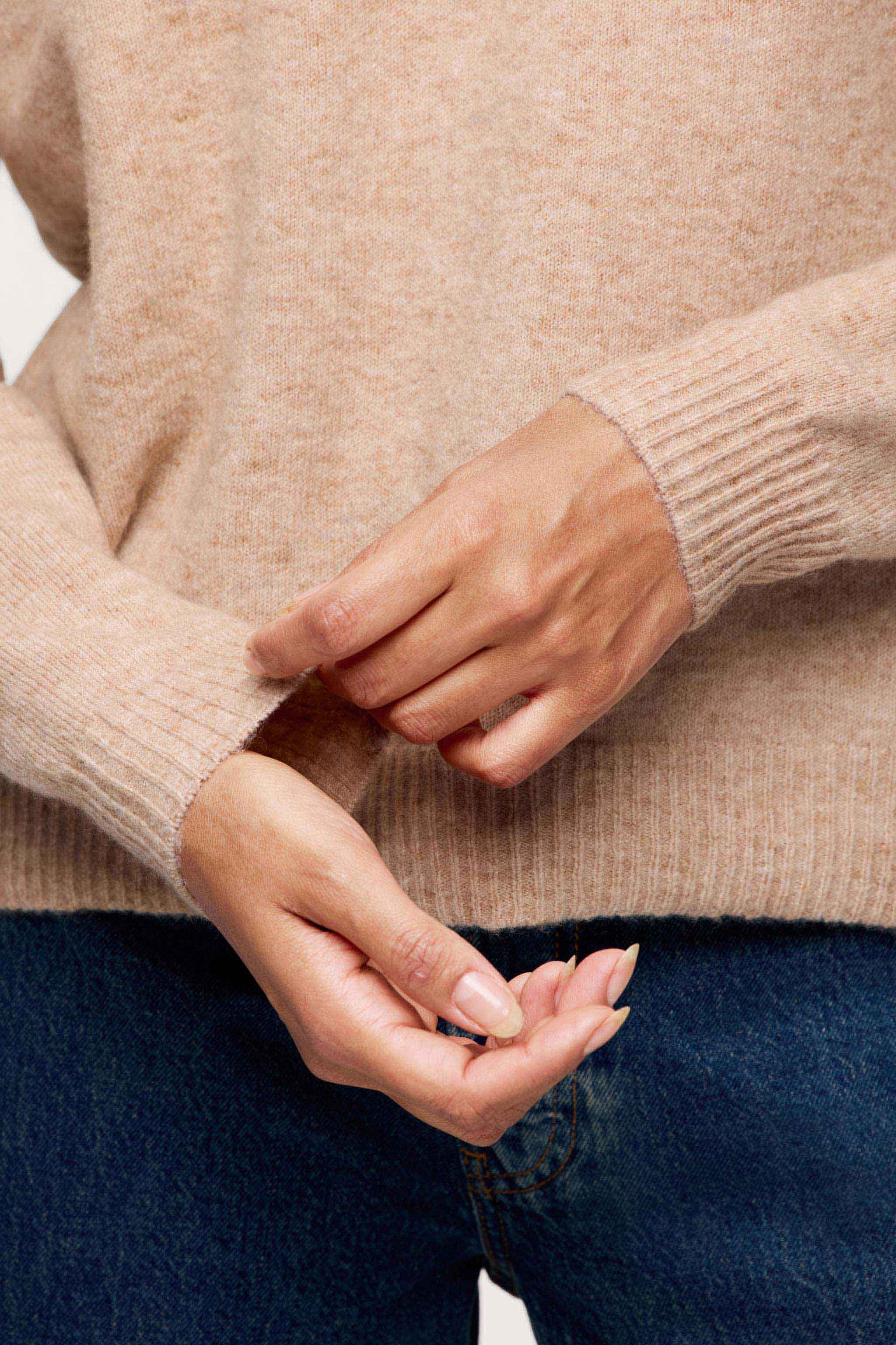 Cozy Knit V-Neck Sweater