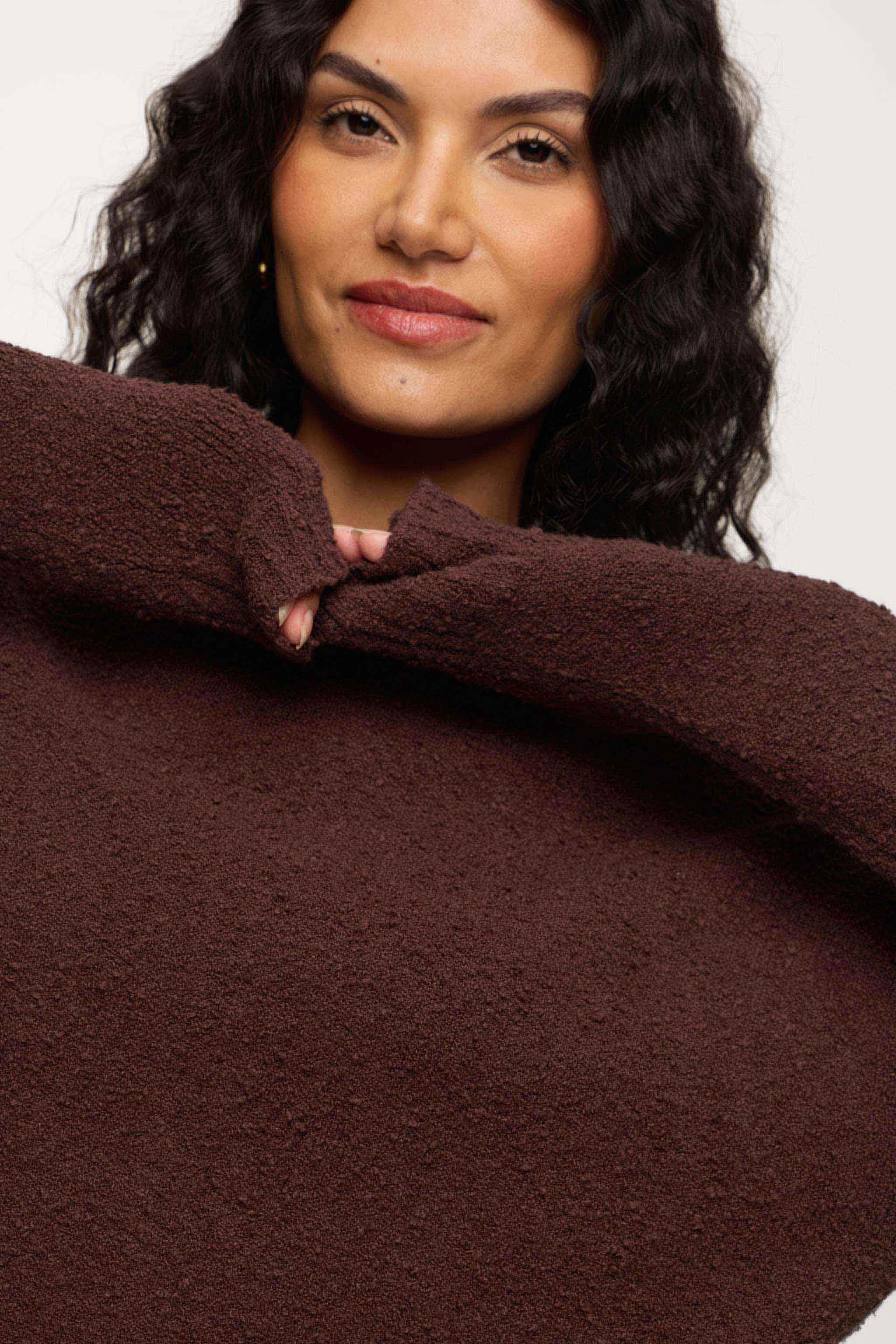 Boucle Crewneck Sweater