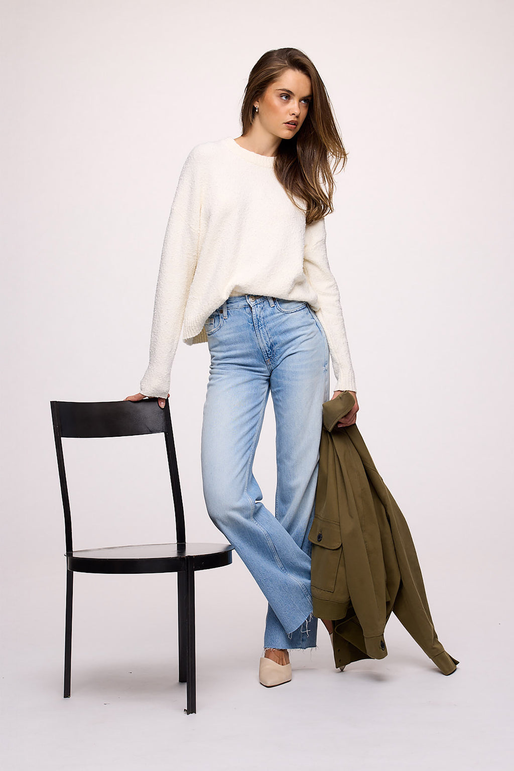 Boucle Crewneck Sweater