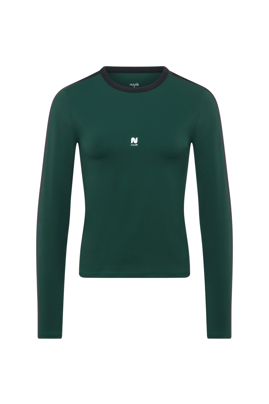 nuuds contrast long sleeve top womens long sleeve active shirt pilates outfit fitted workout top