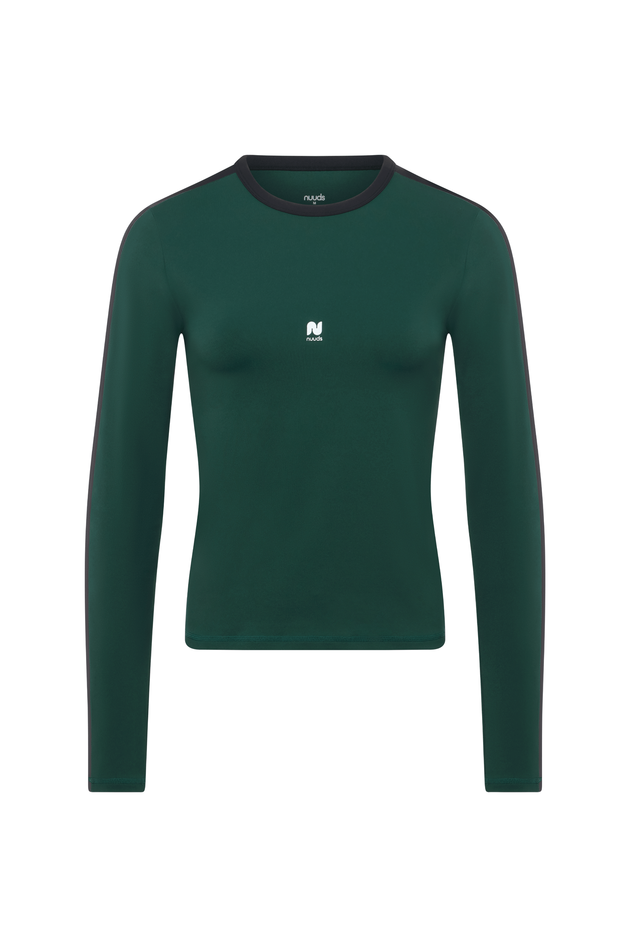 nuuds contrast long sleeve top womens long sleeve active shirt pilates outfit fitted workout top