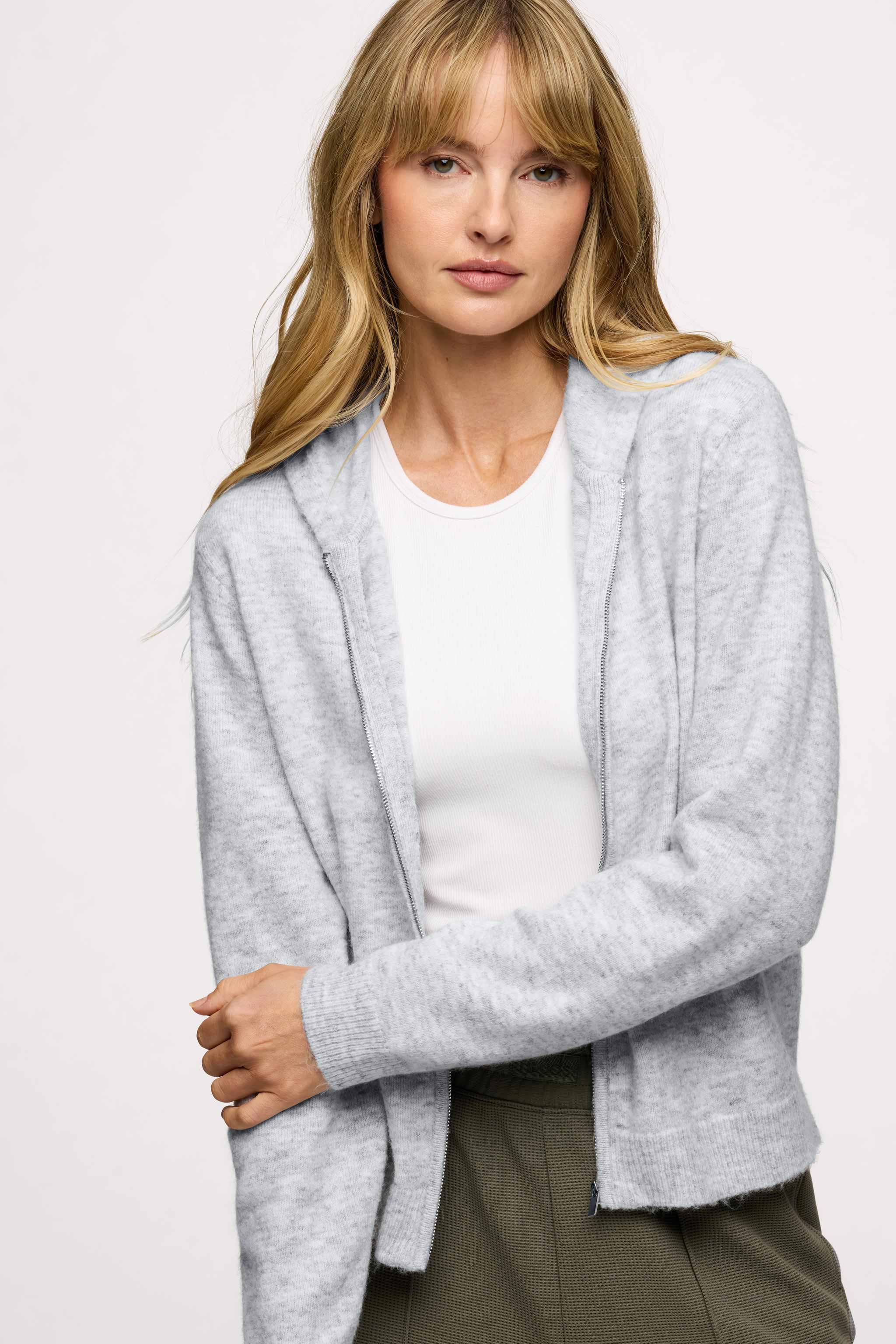 Cozy Knit Zip Up Cardigan