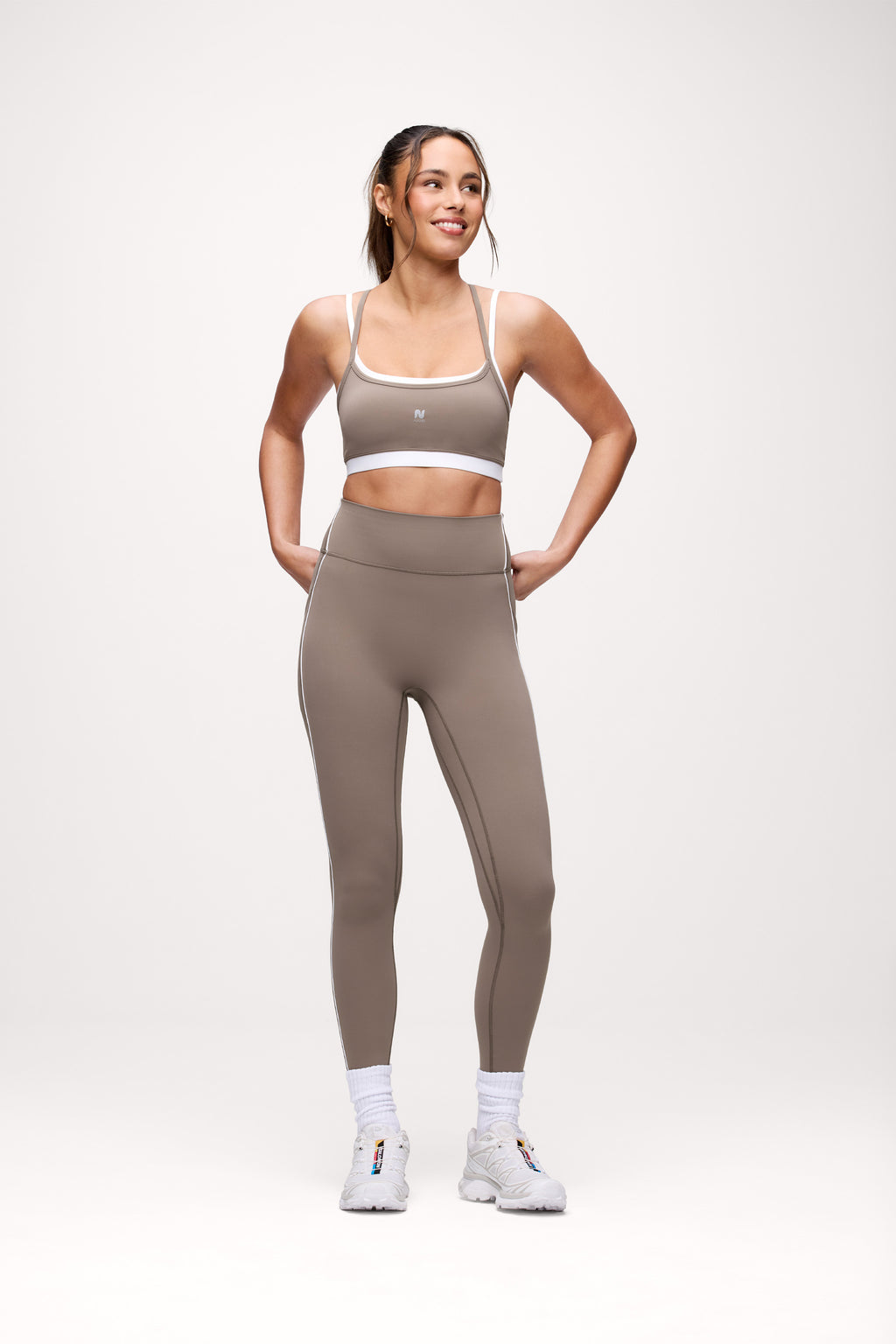 Motion Contrast Layering Bra | Cocoa