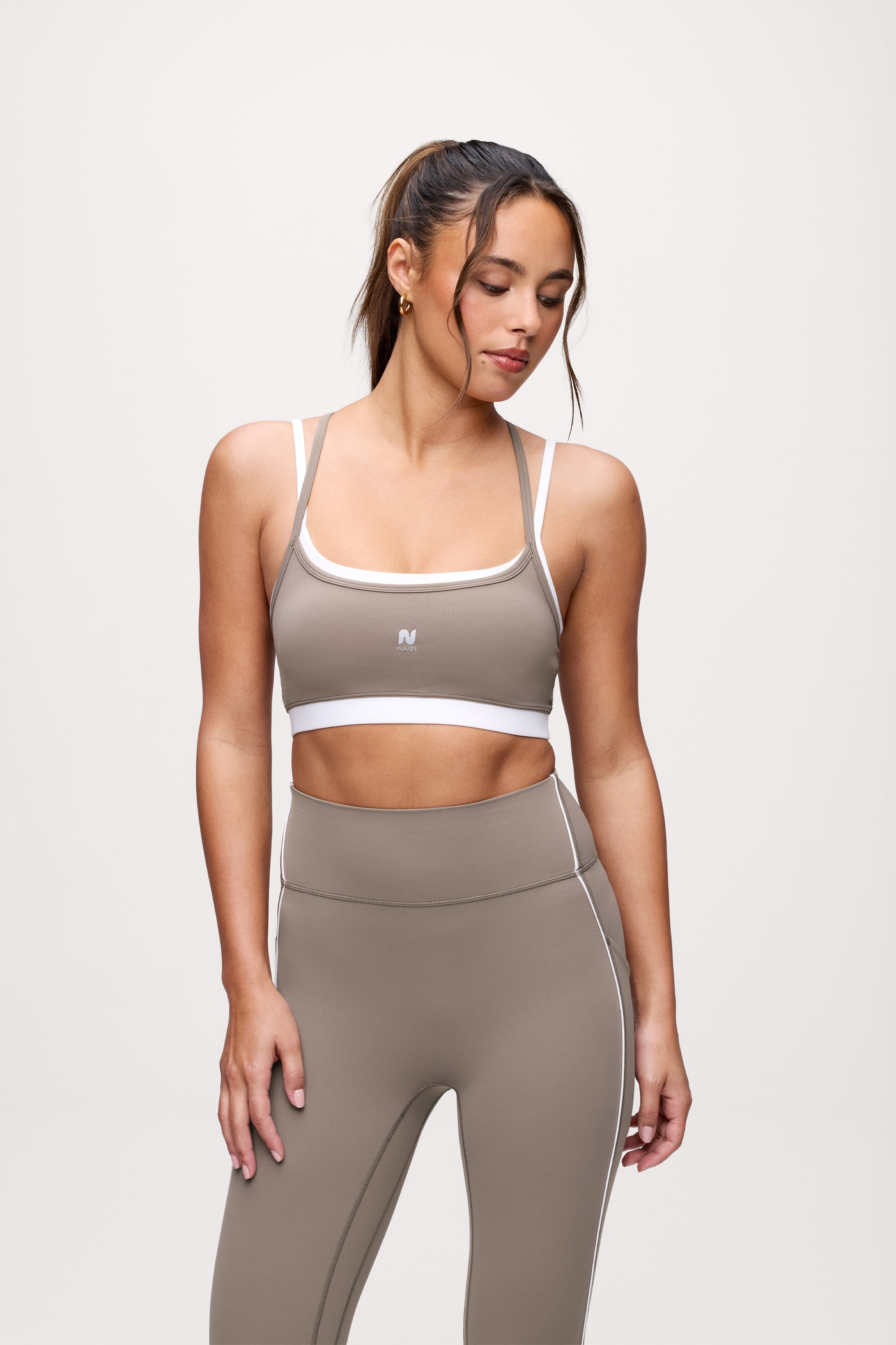 Motion Contrast Layering Bra | Cocoa