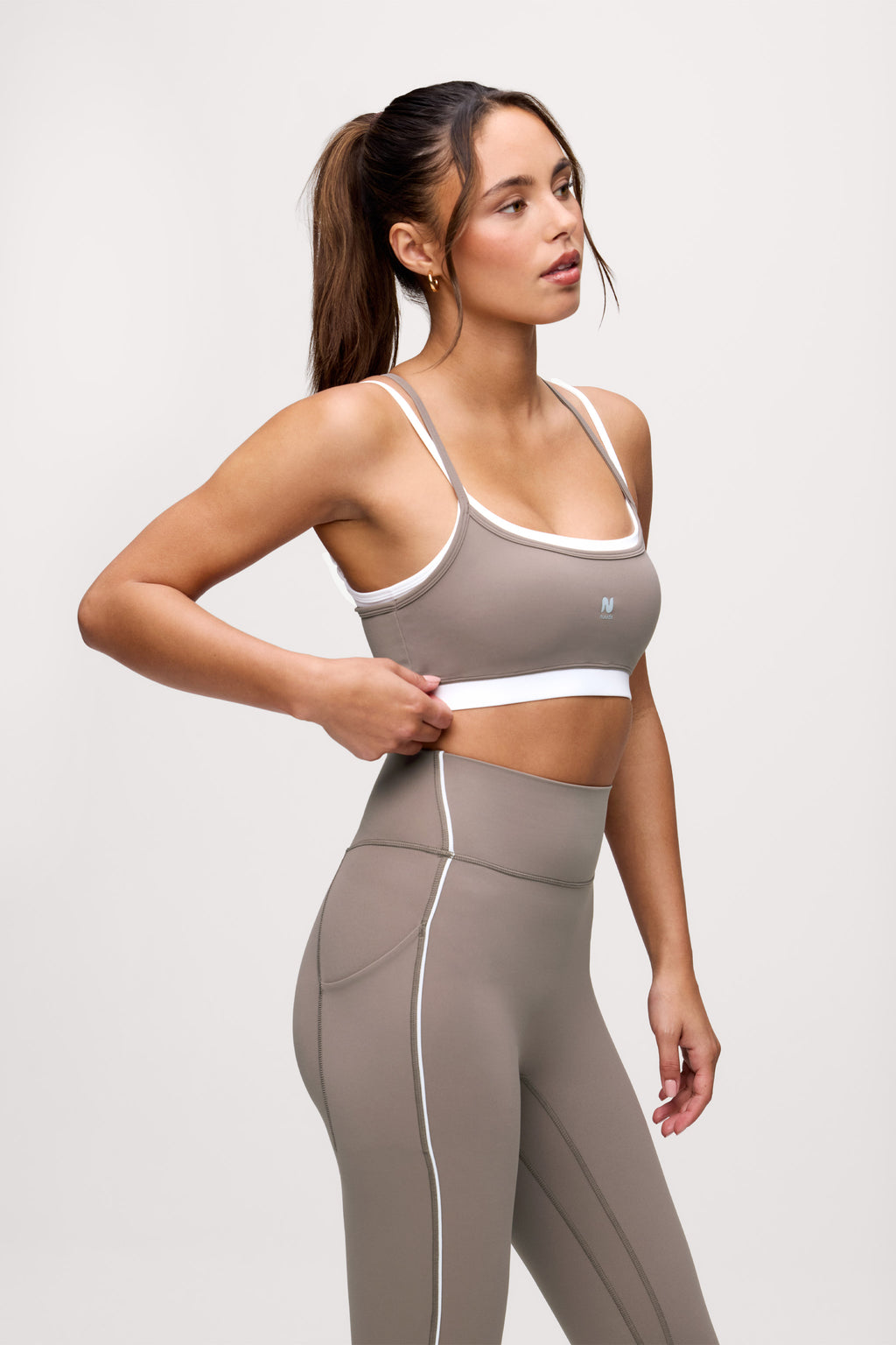 Motion Contrast Layering Bra | Cocoa