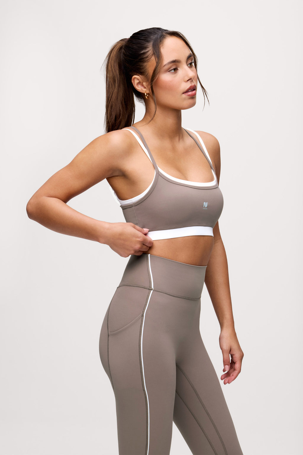 Motion Contrast Layering Bra | Cocoa