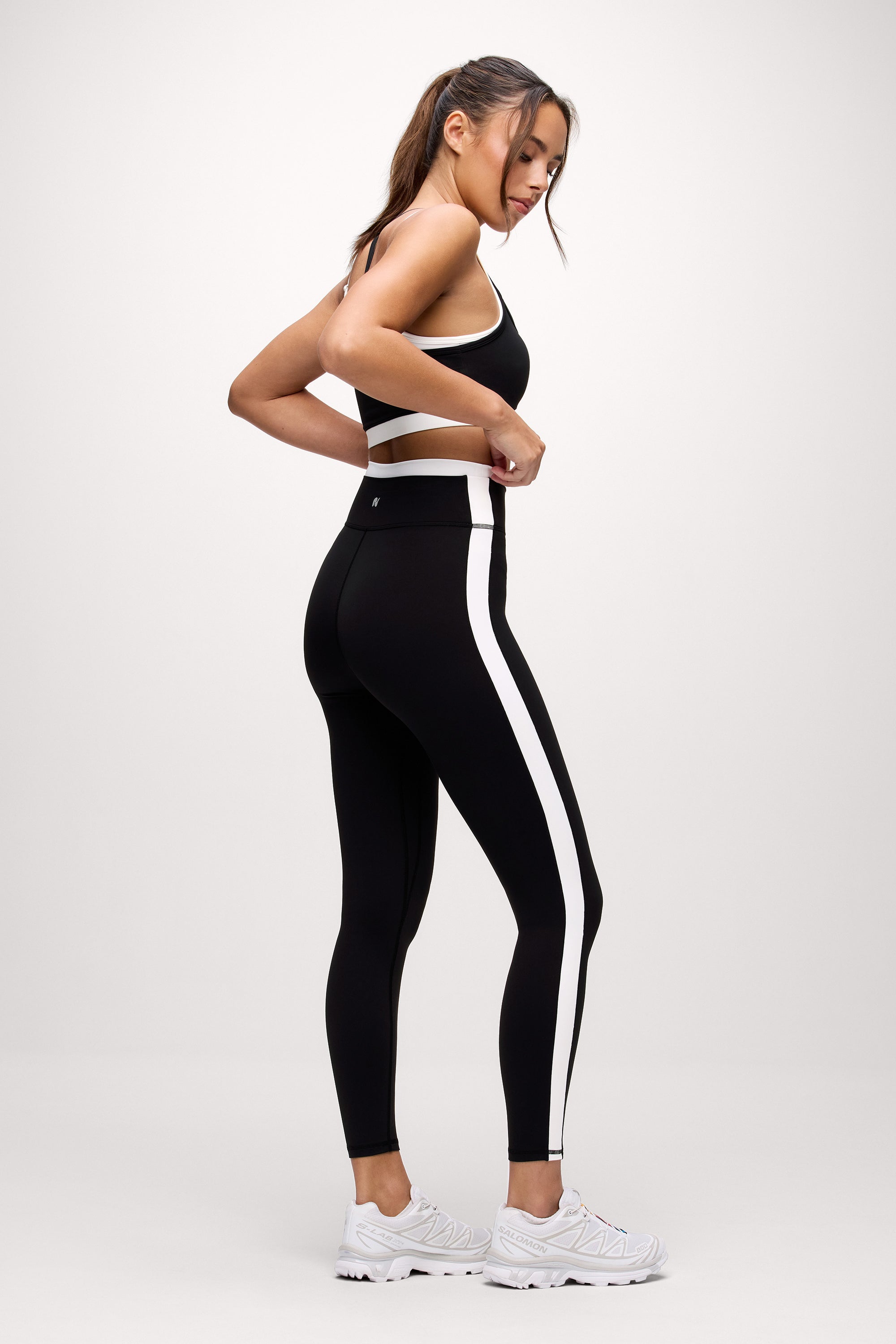 nuuds contrast legging womens workout leggings high waisted pilates outfit