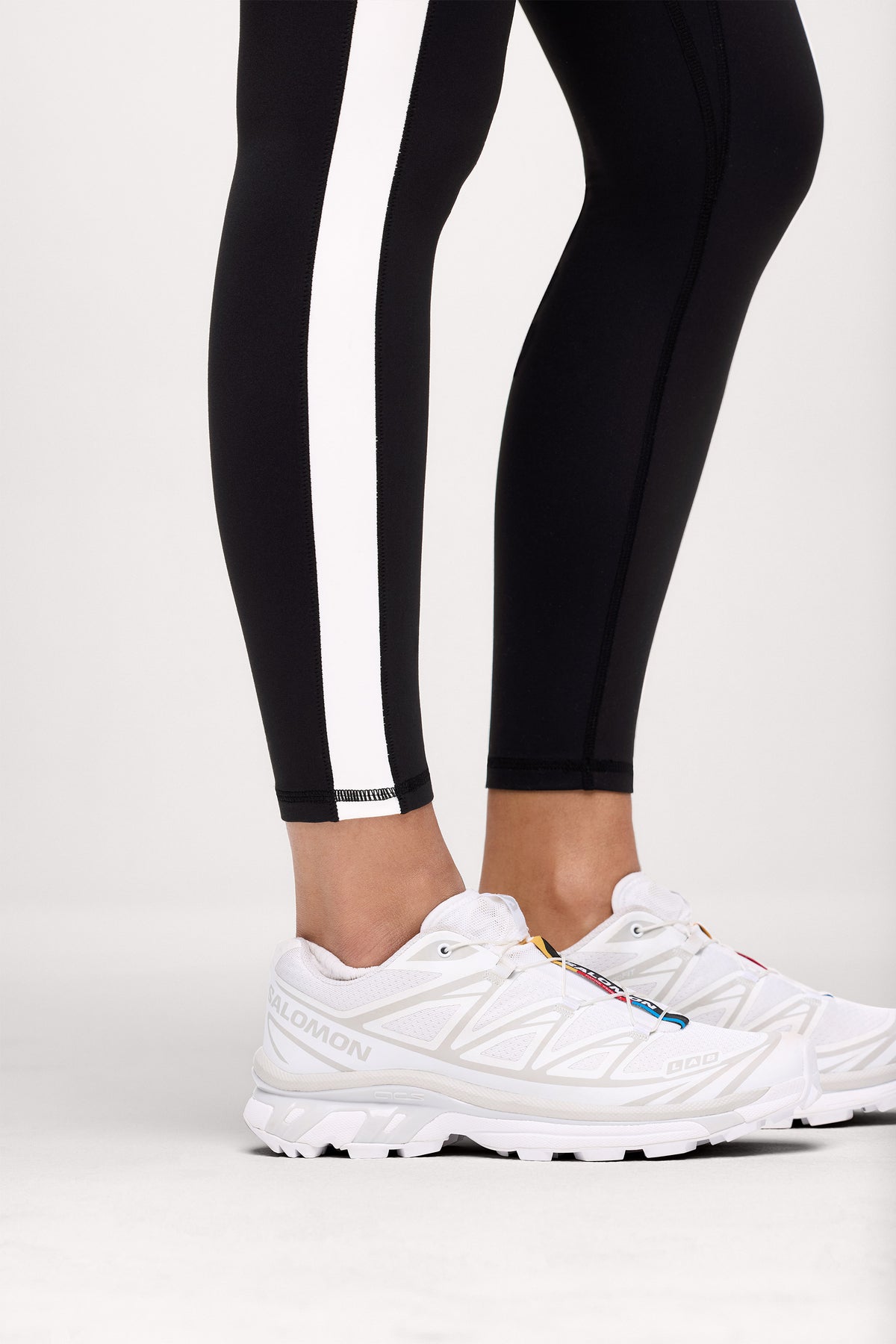 Color:Black | nuuds contrast legging womens workout leggings high waisted pilates outfit
