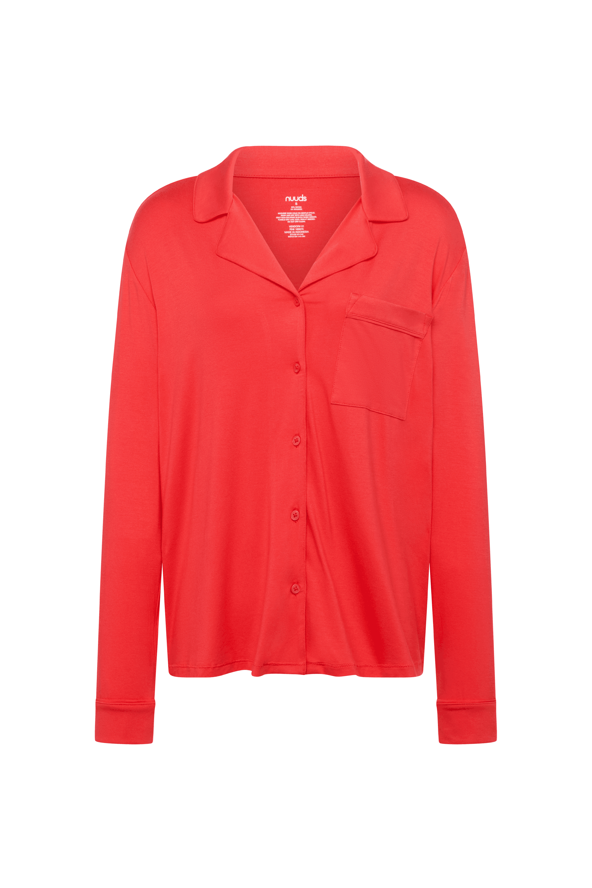 Long Sleeve Button-Up Pajama Shirt