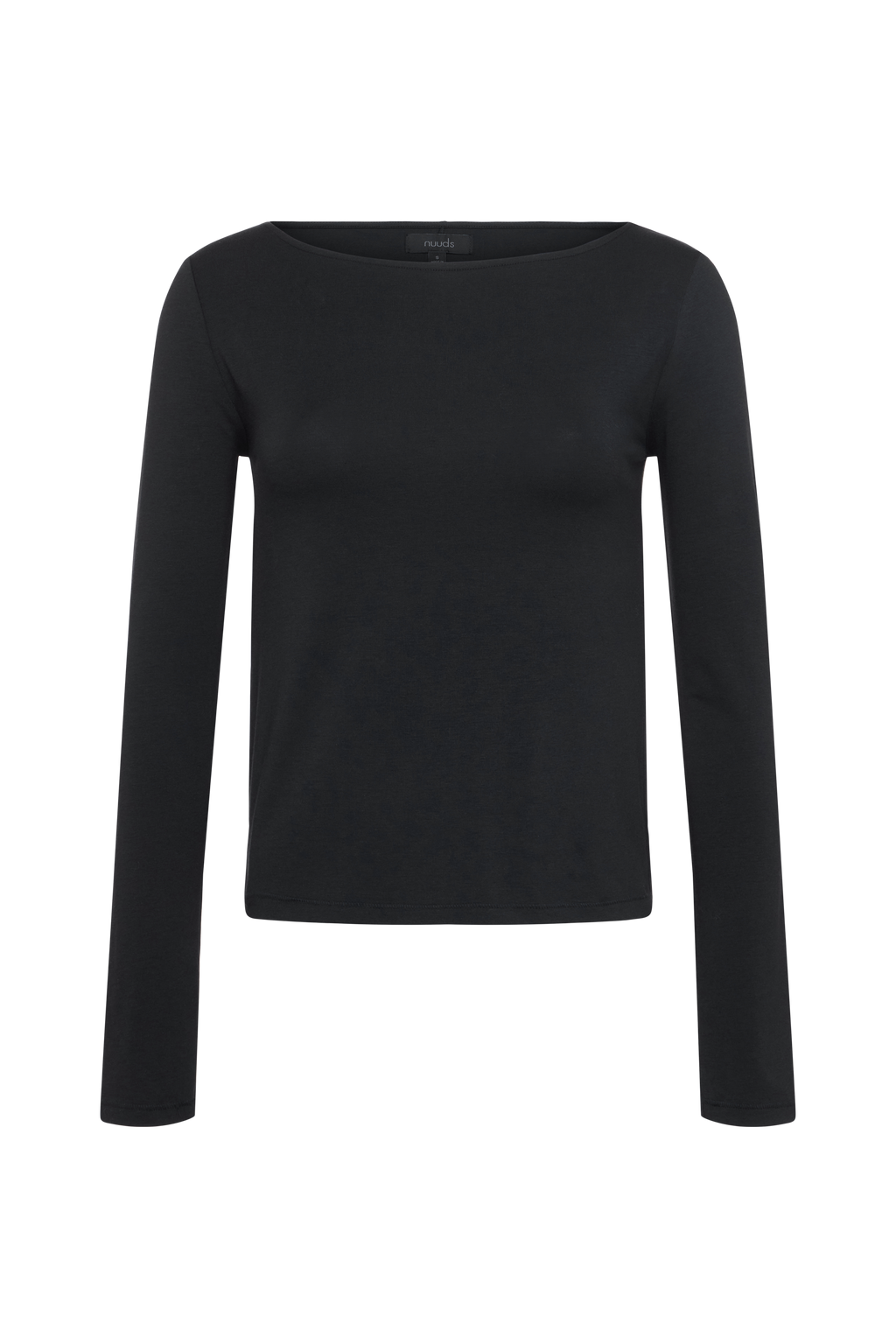 Slinky Jersey Boat Neck Long Sleeve Shirt