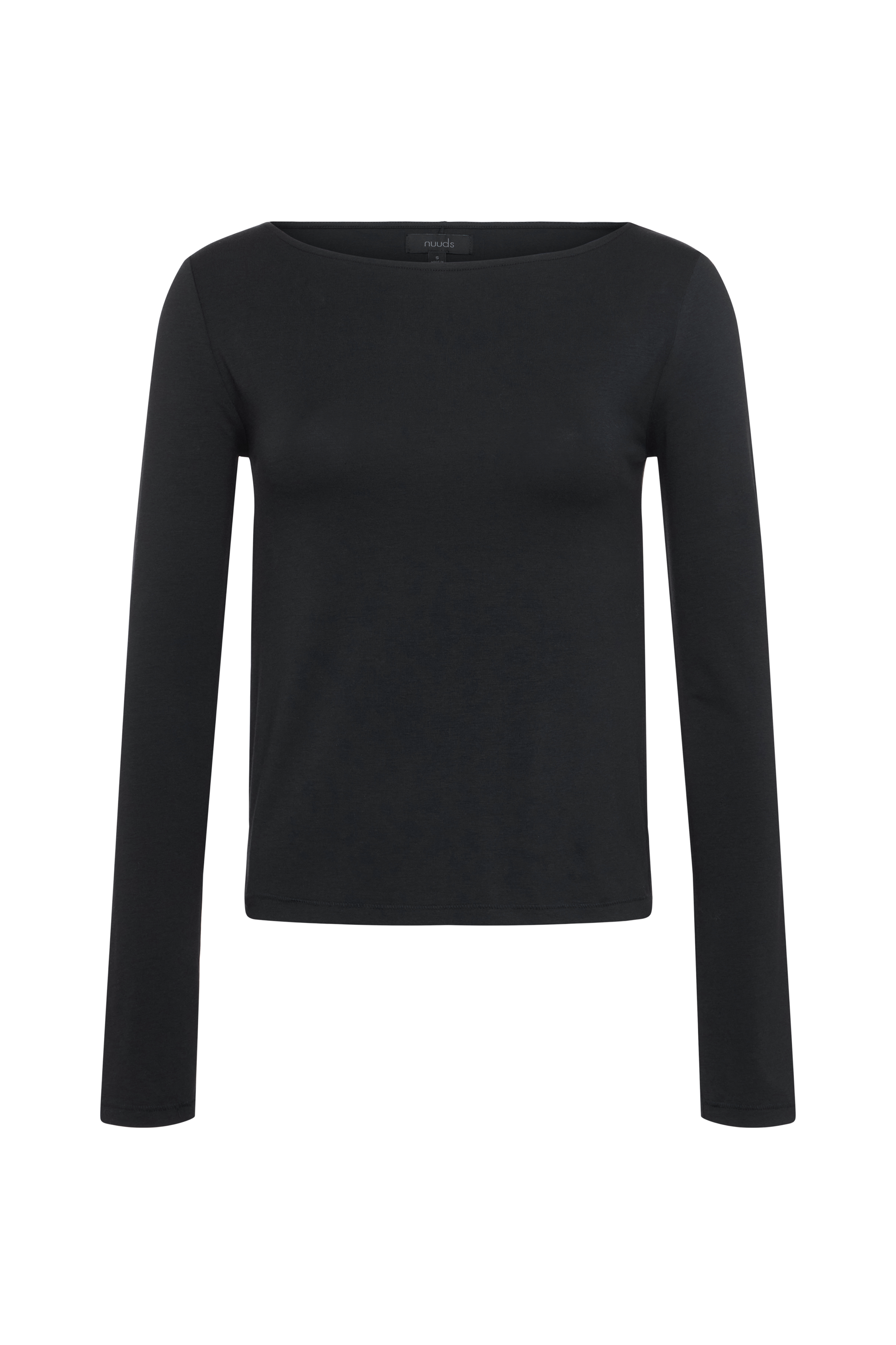 Slinky Jersey Boat Neck Long Sleeve Shirt