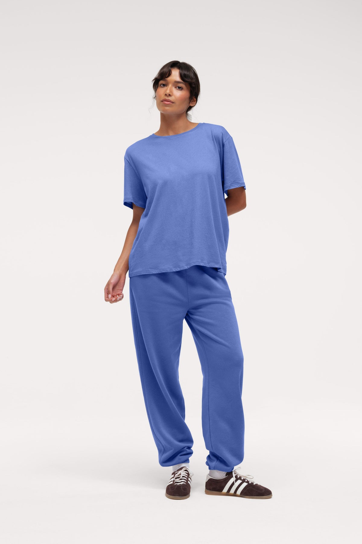 Color:Harbor | Loose Tee and French Terry Jogger