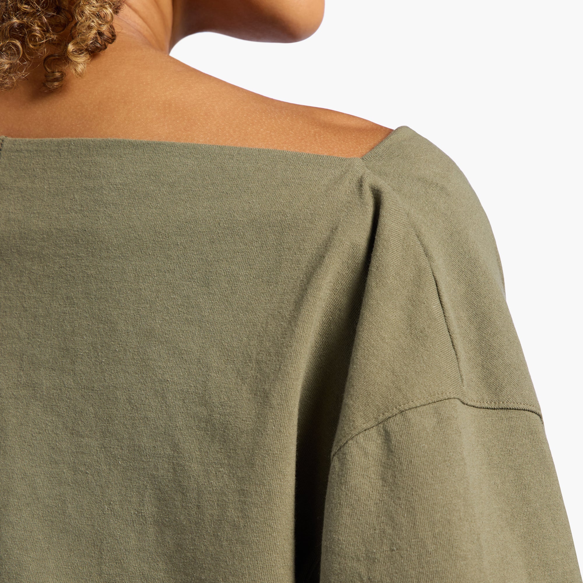 Vintage Cotton Off The Shoulder T-Shirt