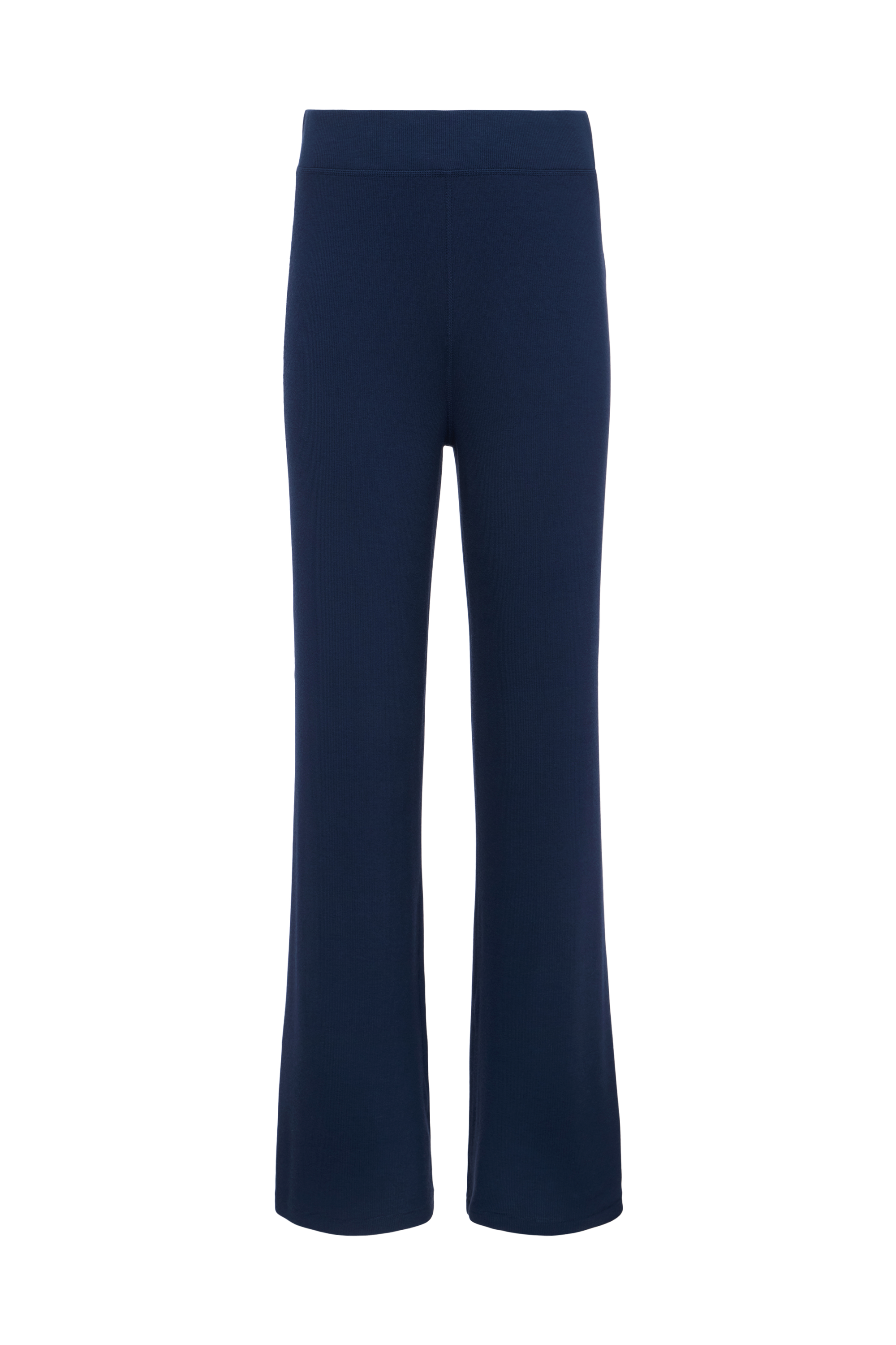 Slinky Rib Streamline Pant | Navy