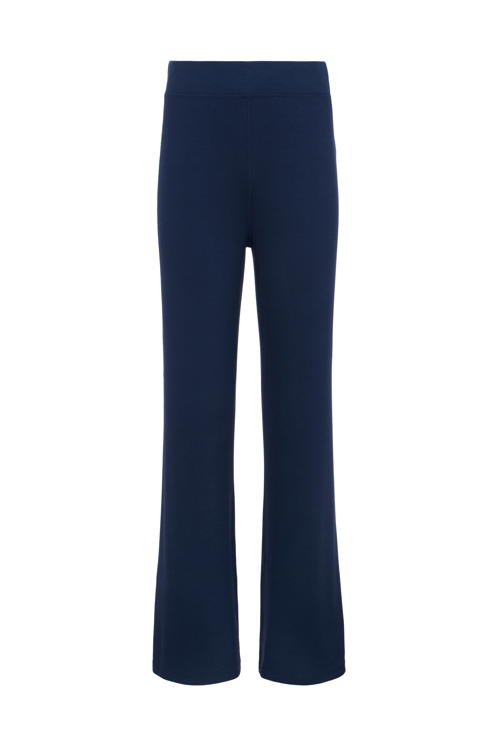 Slinky Rib Streamline Pant | Navy