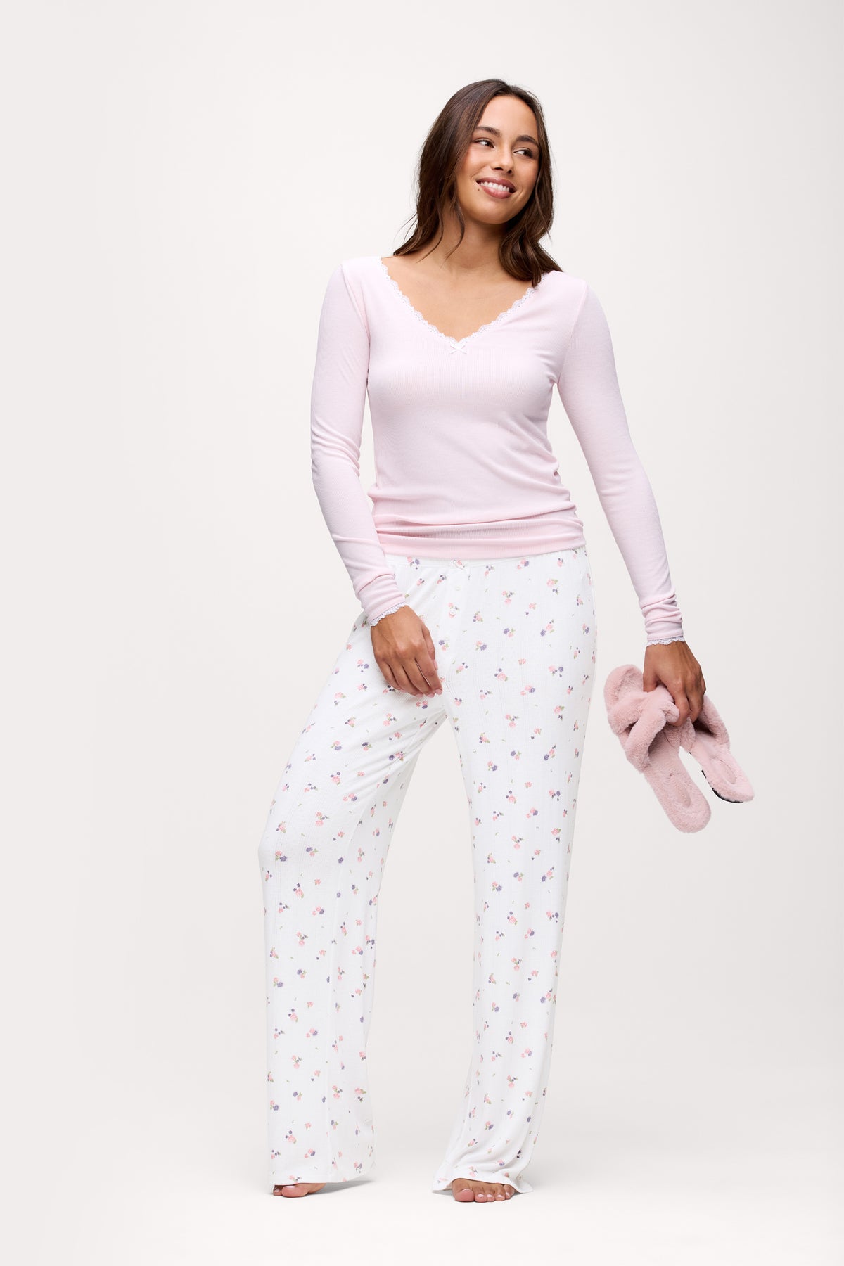 Color:Rosette | Peekaboo Pajama Pant