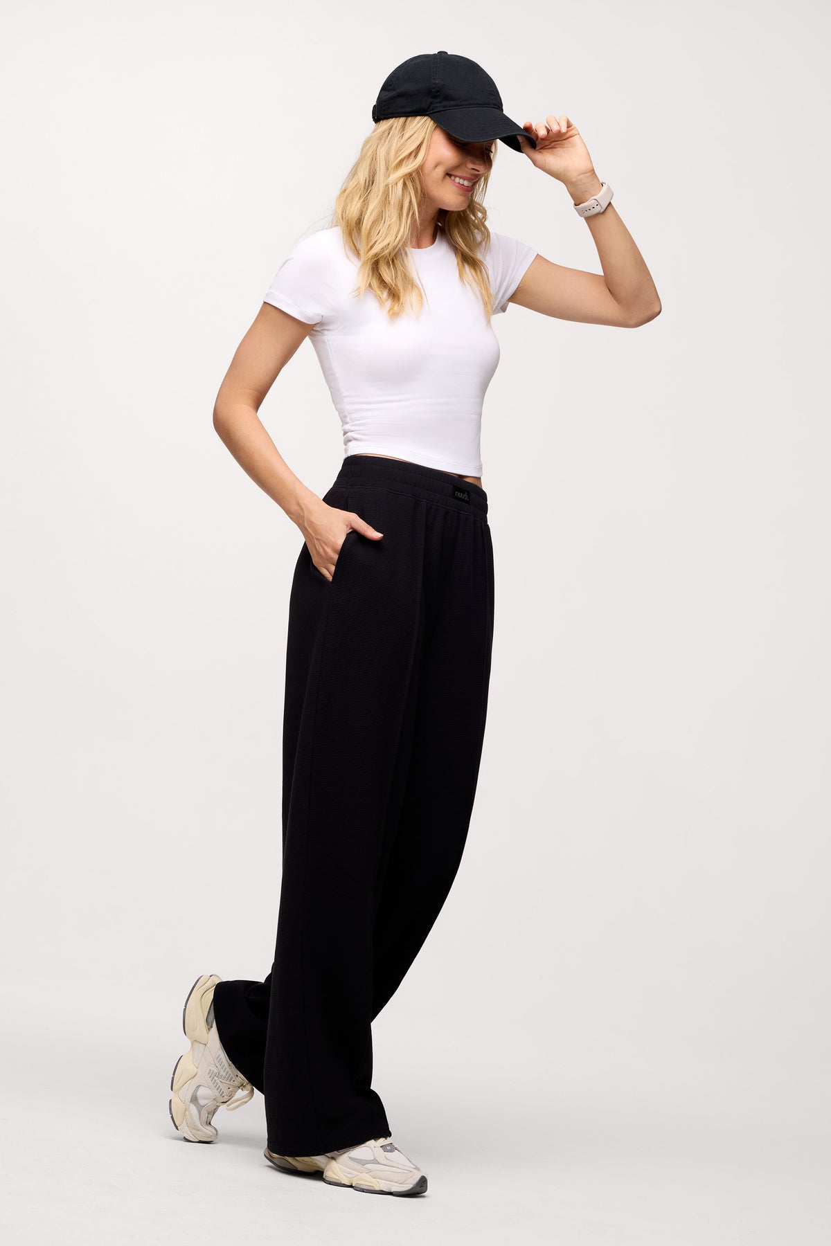 Color:White | nuuds sporty rib bra tee – ribbed shirt built in bra tops short sleeve t-shirts for women