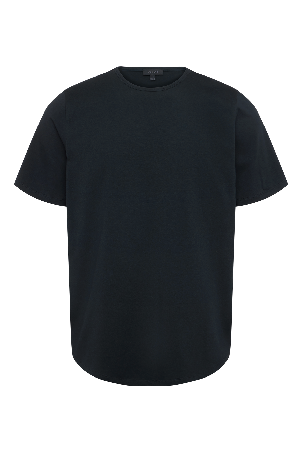 Color:Black | Men's Short Sleeve Curved Hem Tee