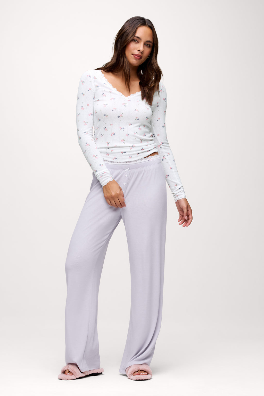 Peekaboo Pajama Pant | Lavender