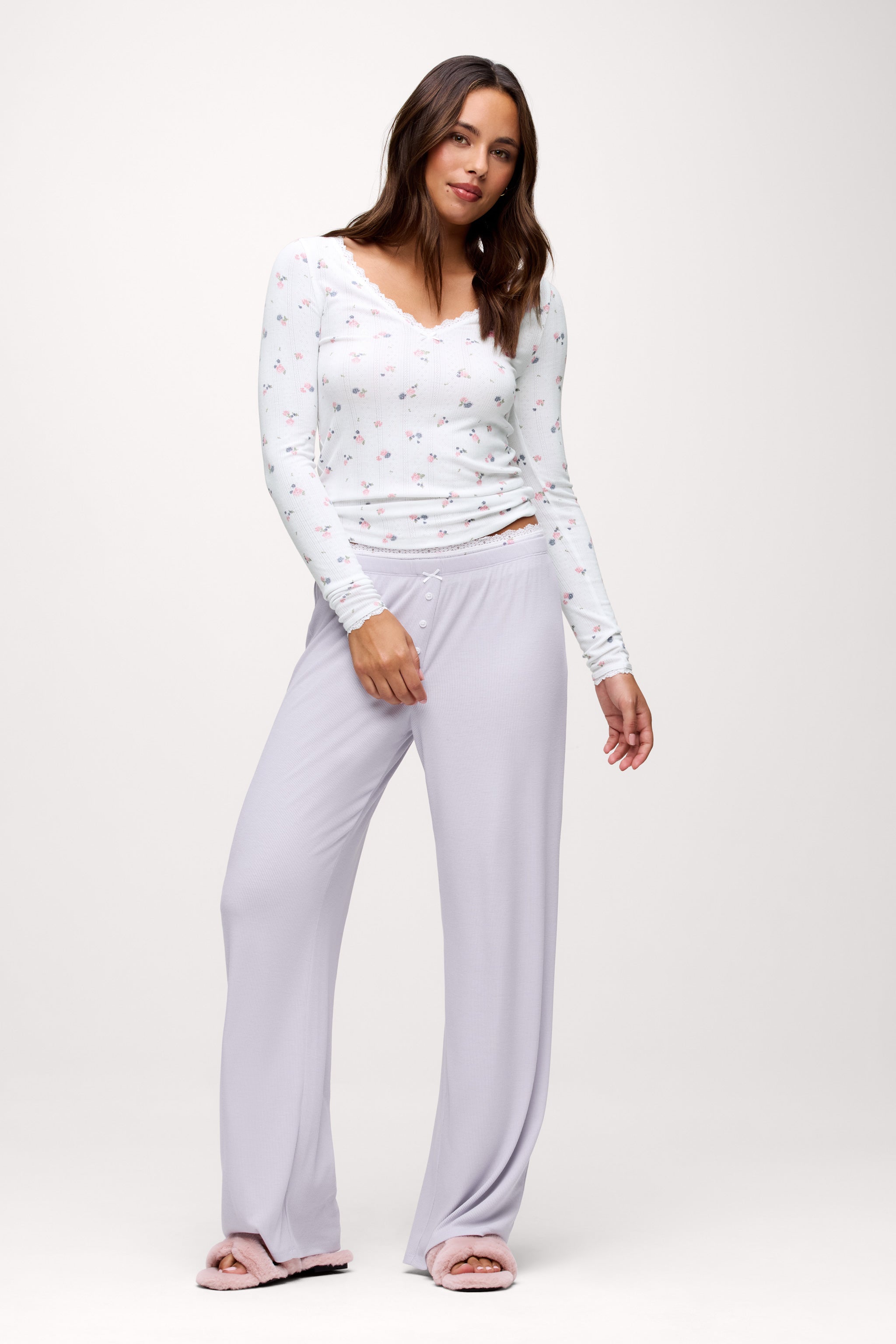 Peekaboo Pajama Pant | Lavender