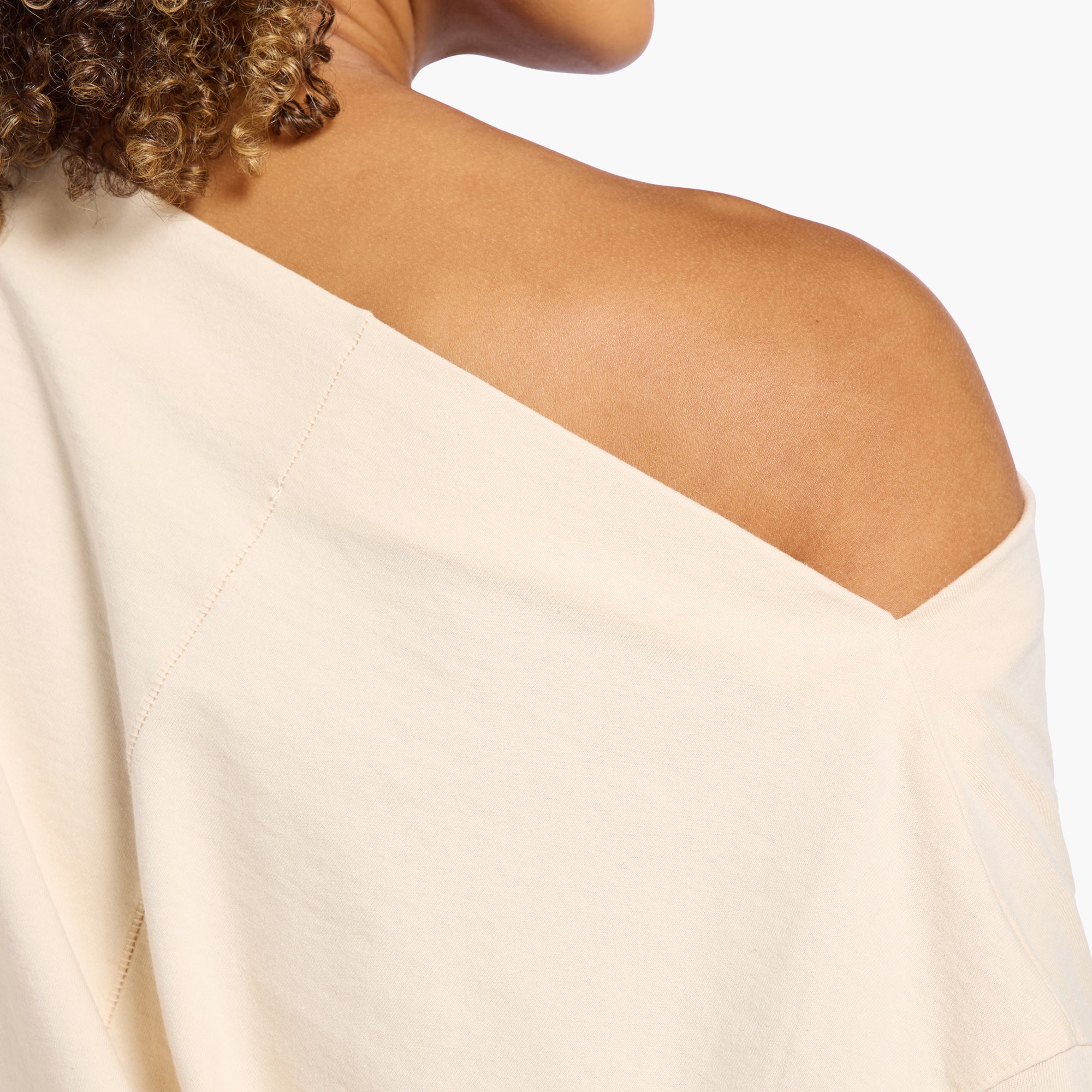 Vintage Cotton Off The Shoulder T-Shirt
