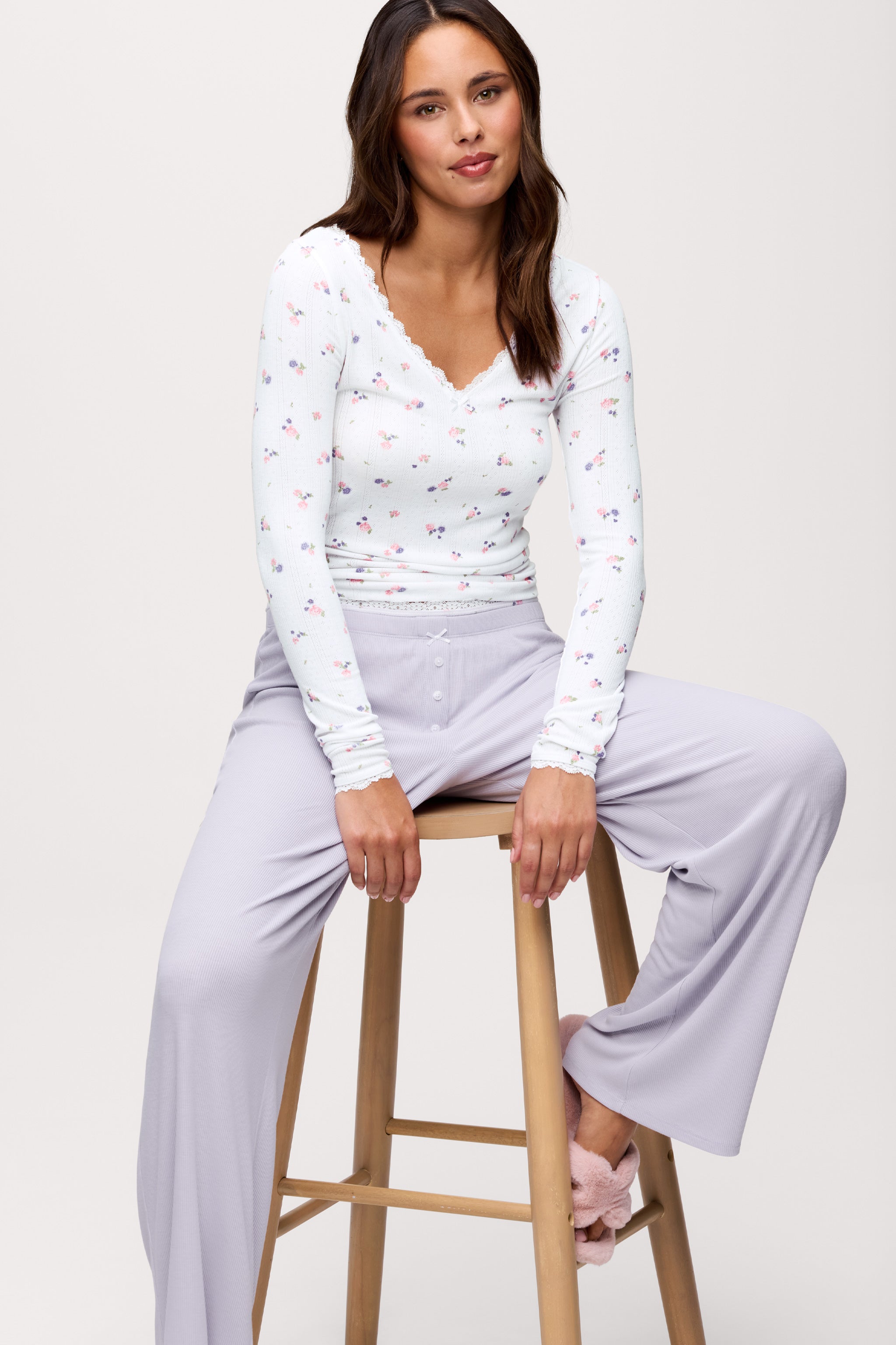 Peekaboo Pajama Pant | Lavender