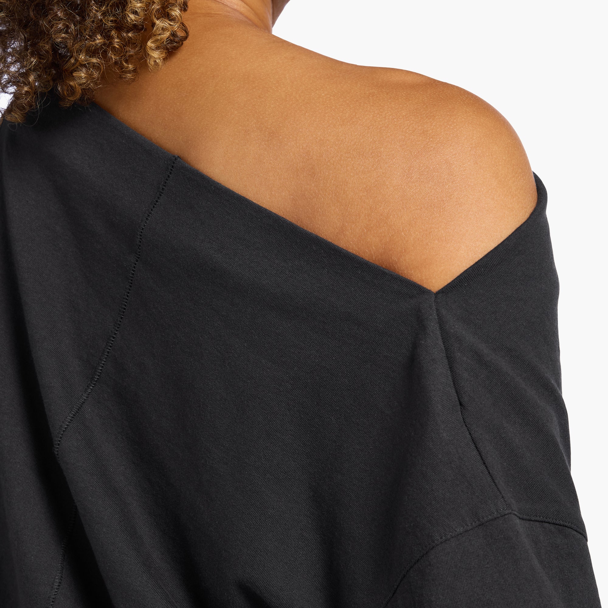 Vintage Cotton Off The Shoulder T-Shirt