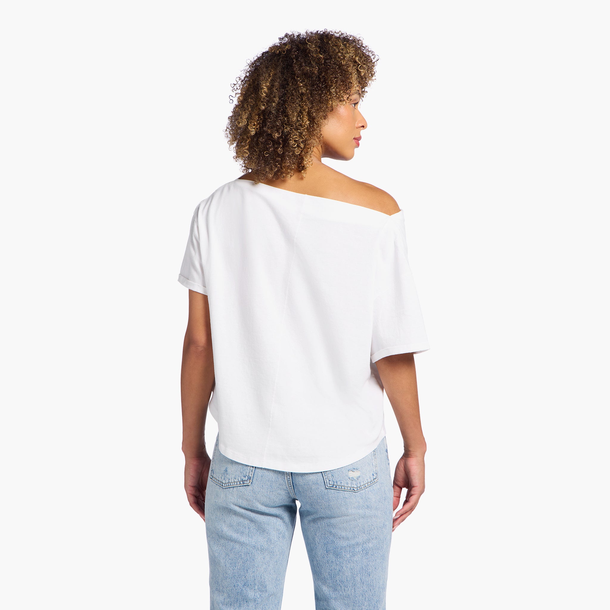 tシャツ 「 ２color 」シャツドッキングワイドオフショルトップス ／ shirt docking wide off shoulder tops me+em select tシャツ 「 2color 」シャツドッキングワイド