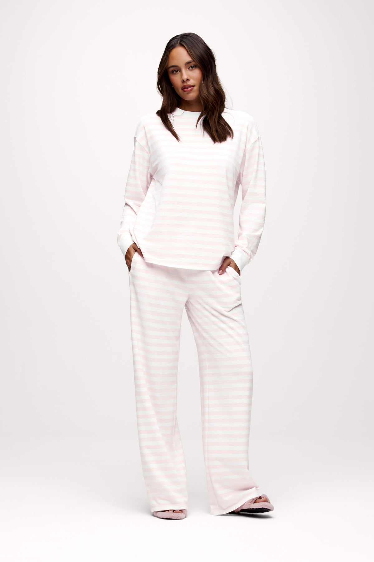 Color:Ballet Stripe | Ballet Stripe Long Sleeve Top