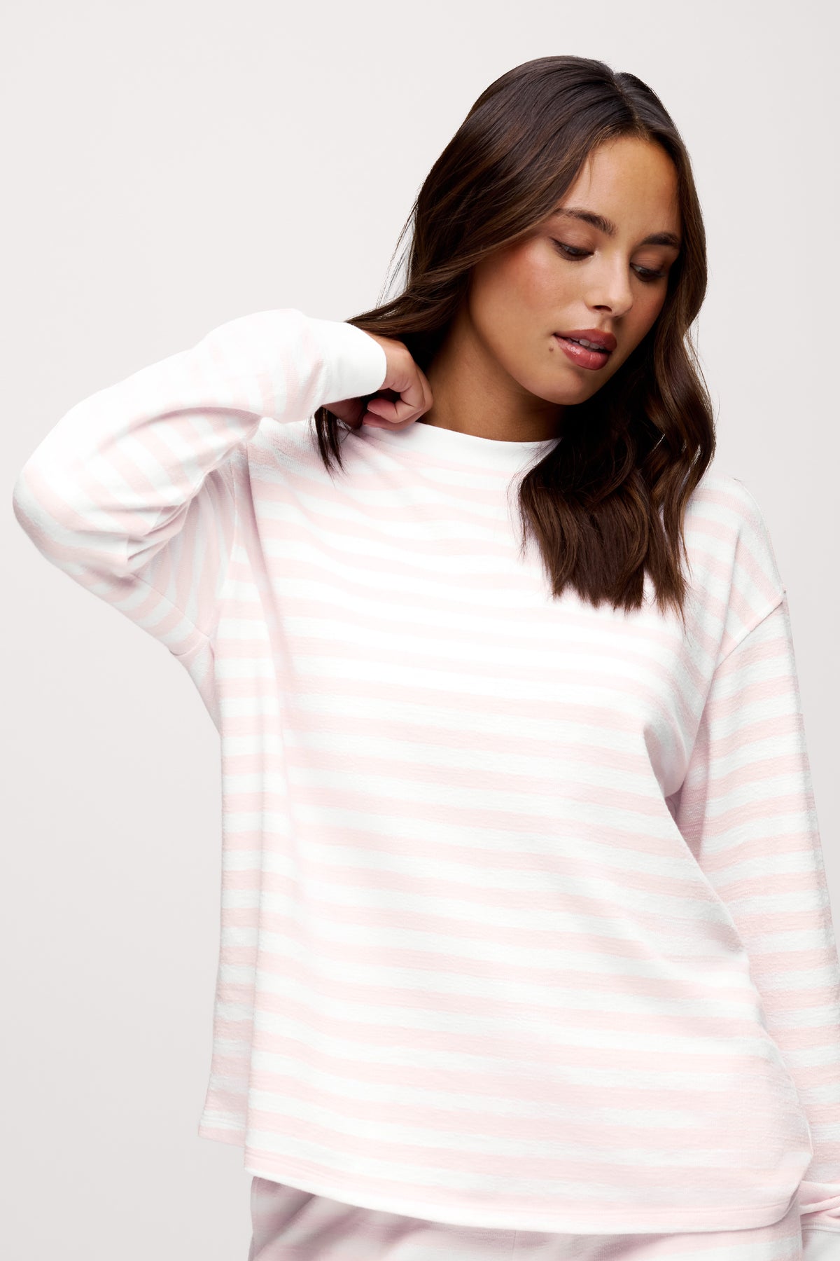 Color:Ballet Stripe | Ballet Stripe Long Sleeve Top