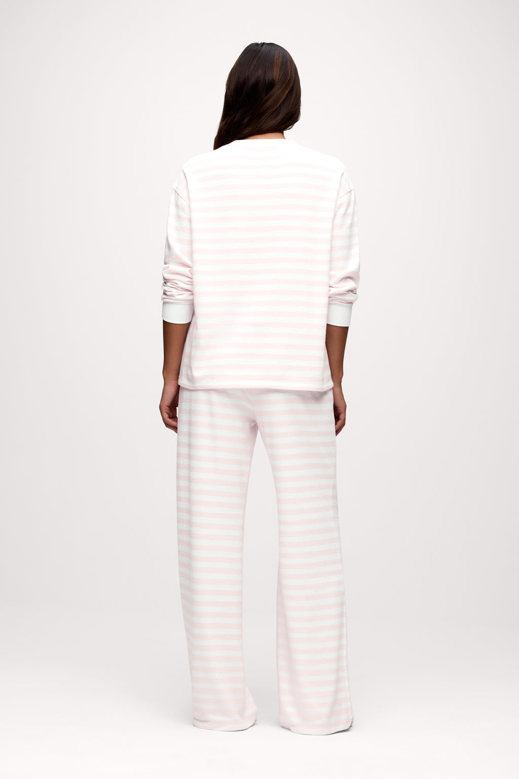 Ballet Stripe Lounge Pant | Ballet/White