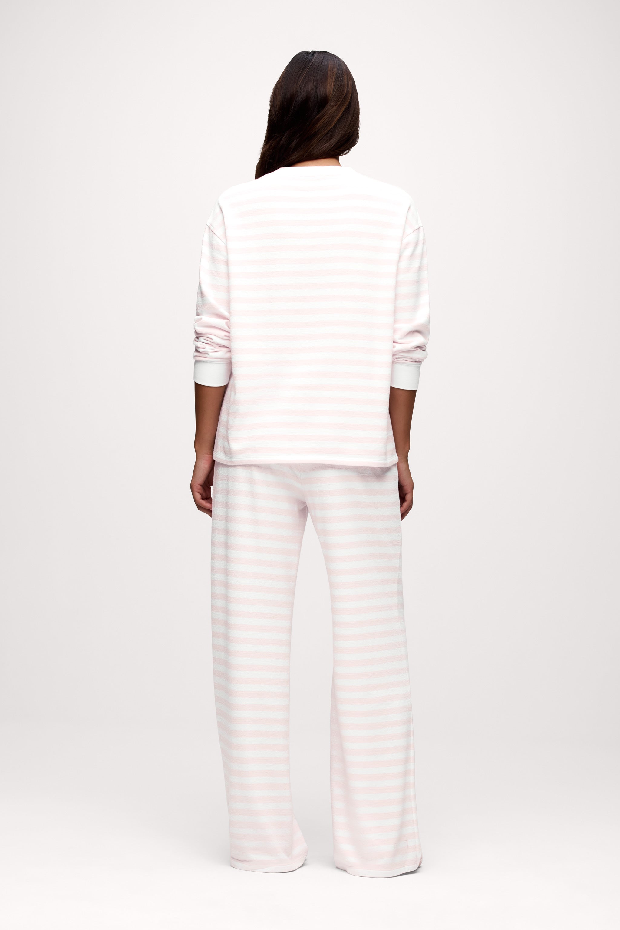 Ballet Stripe Lounge Pant | Ballet/White