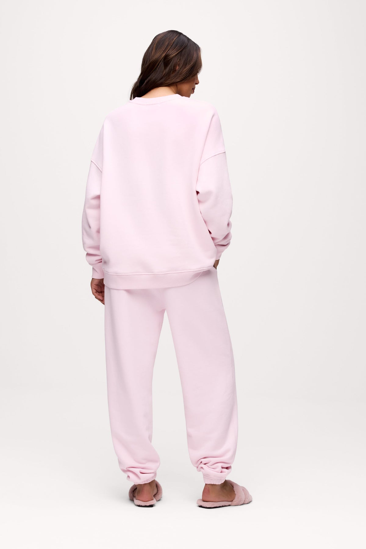 Color:Ballet | Core Fleece Embroidered Jogger