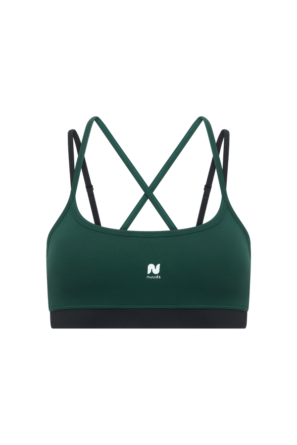 nuuds motion contrast layering bra sports bra pilates outfit padded yoga bra