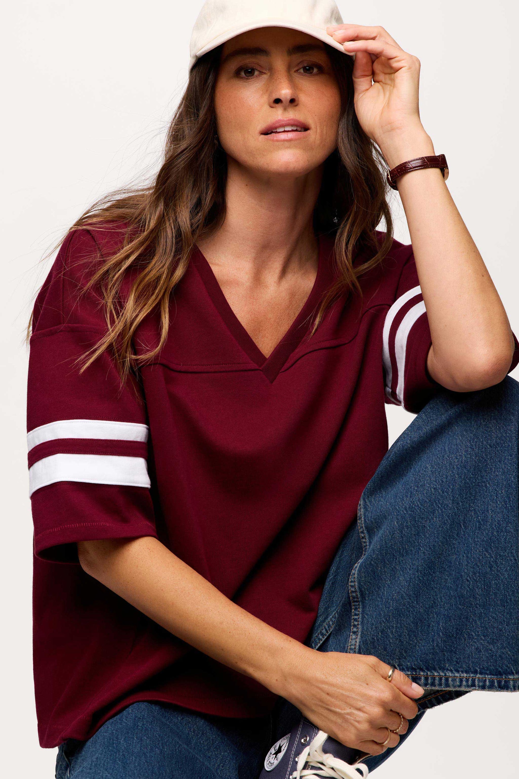 Touchdown Tee | Crimson