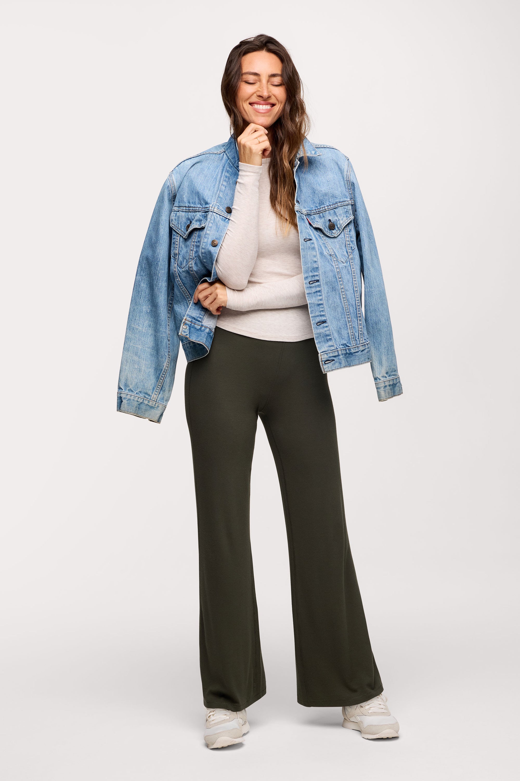 Slinky Rib Long Sleeve Shirt