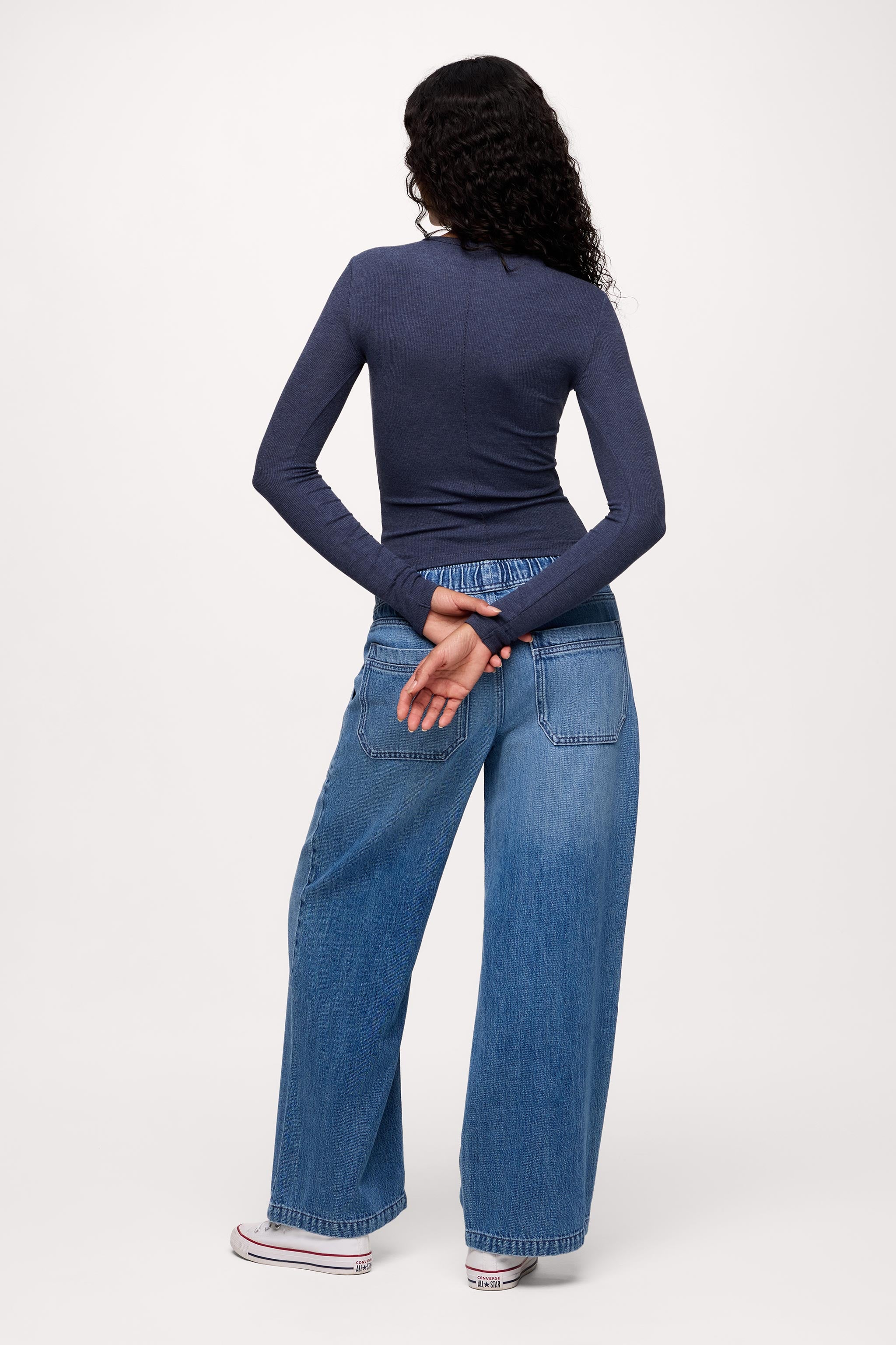 Slinky Rib Long Sleeve Shirt