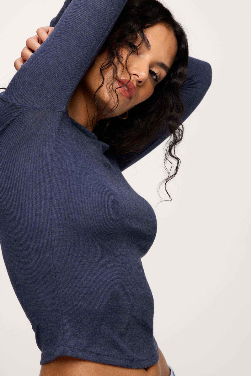 Slinky Rib Long Sleeve Shirt image 